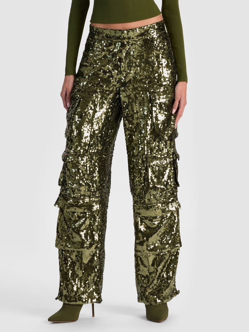 OLYMPIA SEQUIN CARGO PANT 3