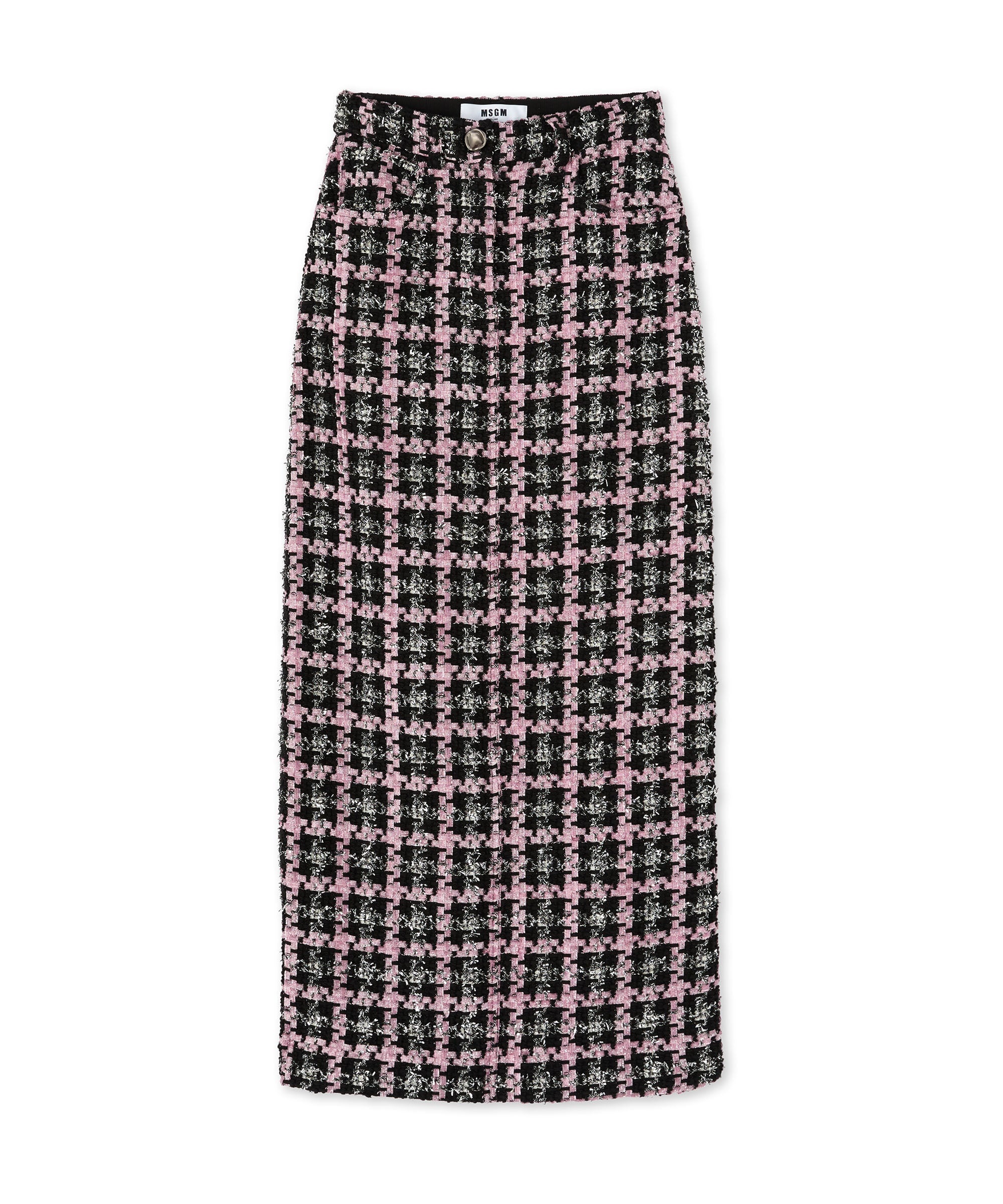 Midi skirt with "Lurex Check Tweed" motif - 1