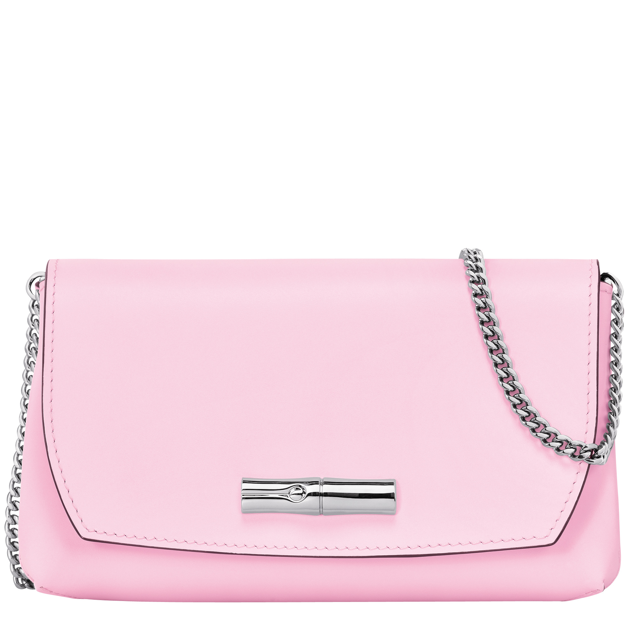 Roseau Clutch Pink - Leather - 1