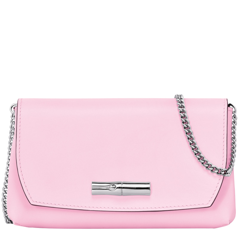 Roseau Clutch Pink - Leather 1