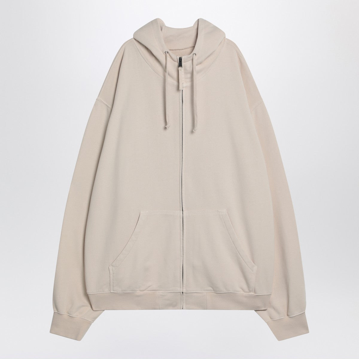 Maison Margiela Oversized écru hoodie with Numeric logo - 1