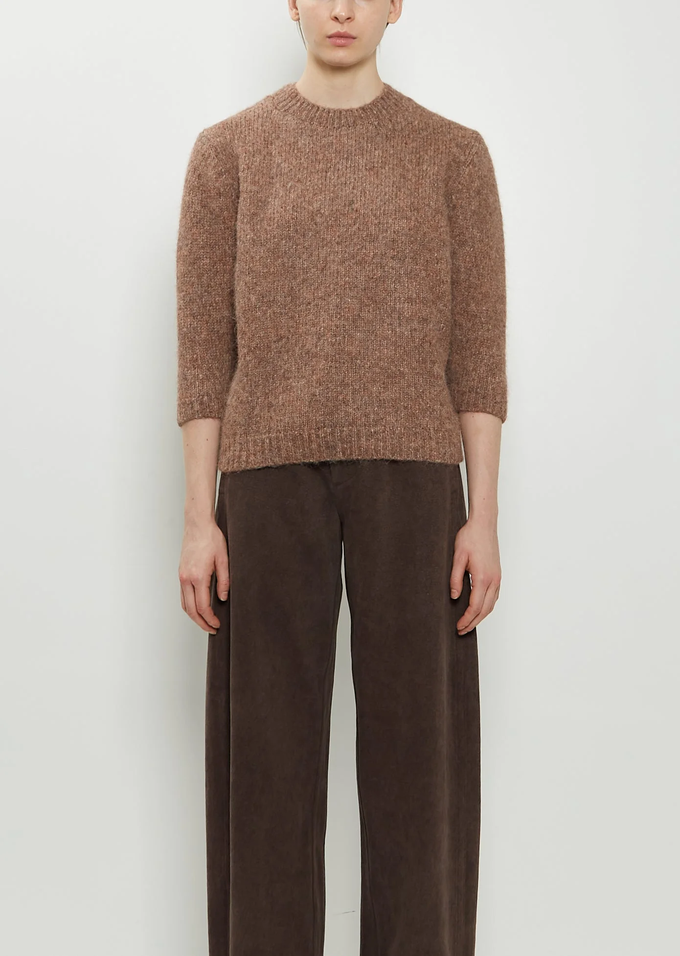 Loft Baby Crewneck Alpaca Sweater — Spice - 1