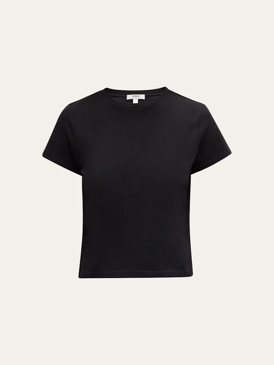 Adine Cropped Short Sleeve Tee - 1