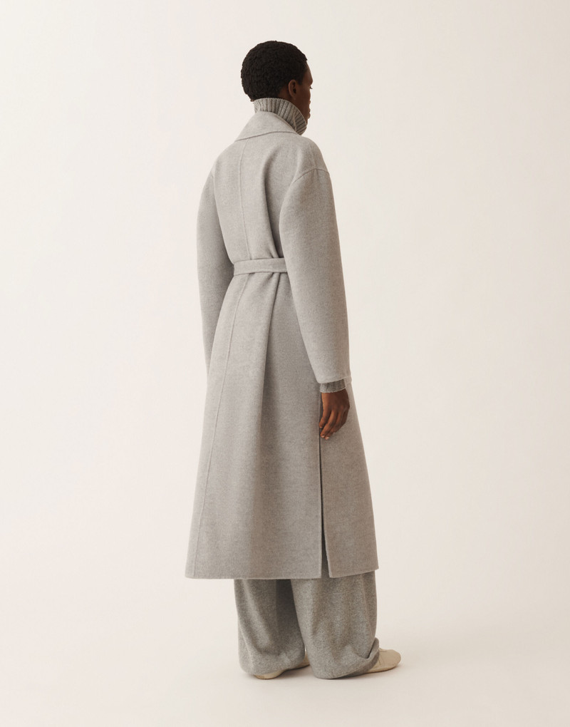 Double-faced wool and cashmere coat 4
