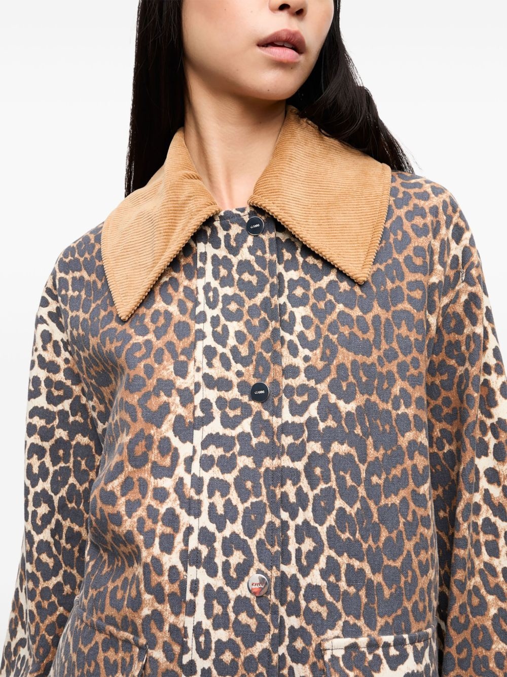 leopard-print bomber jacket - 5
