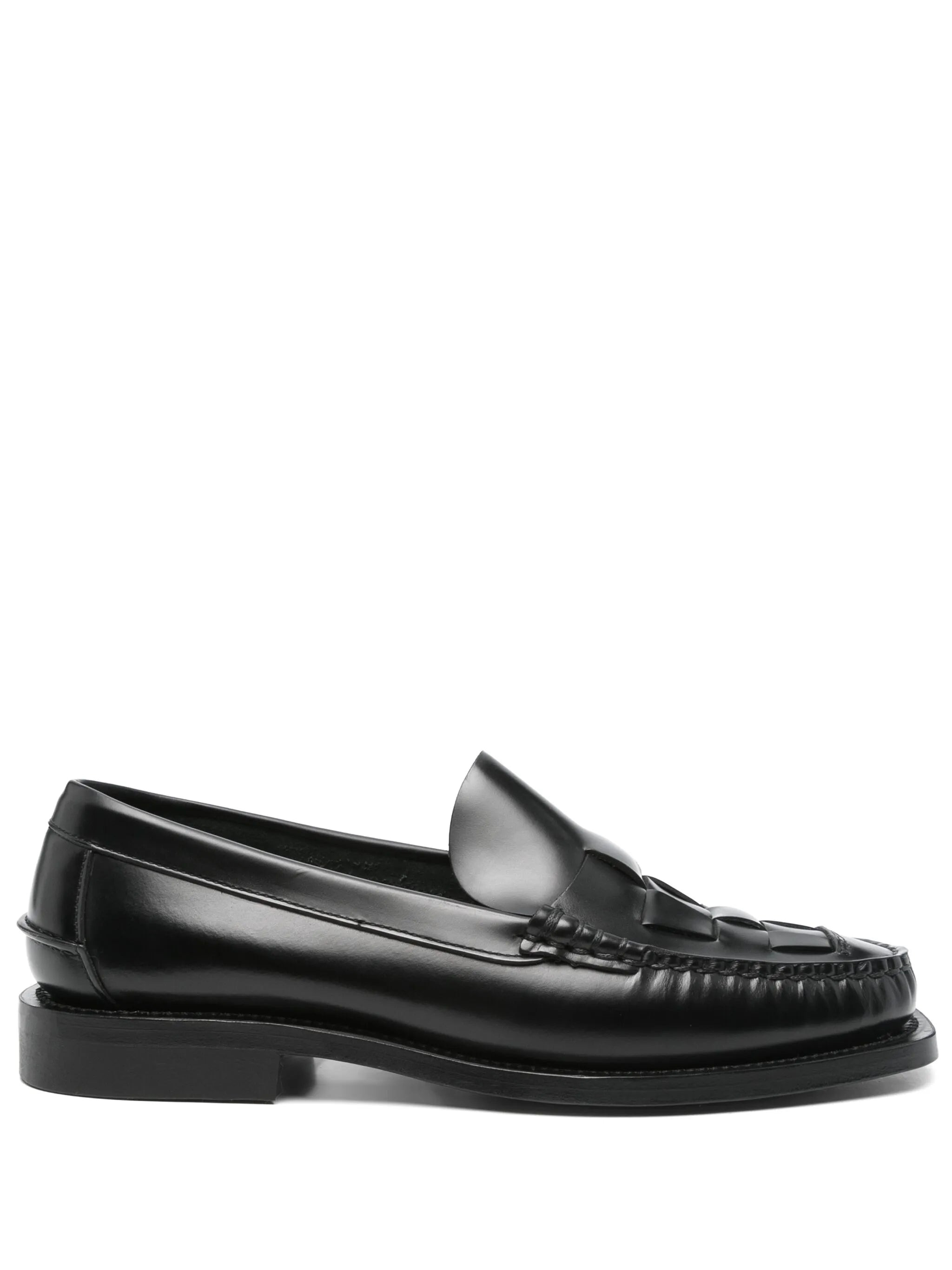 Nombela Interwoven Leather Loafers - 1