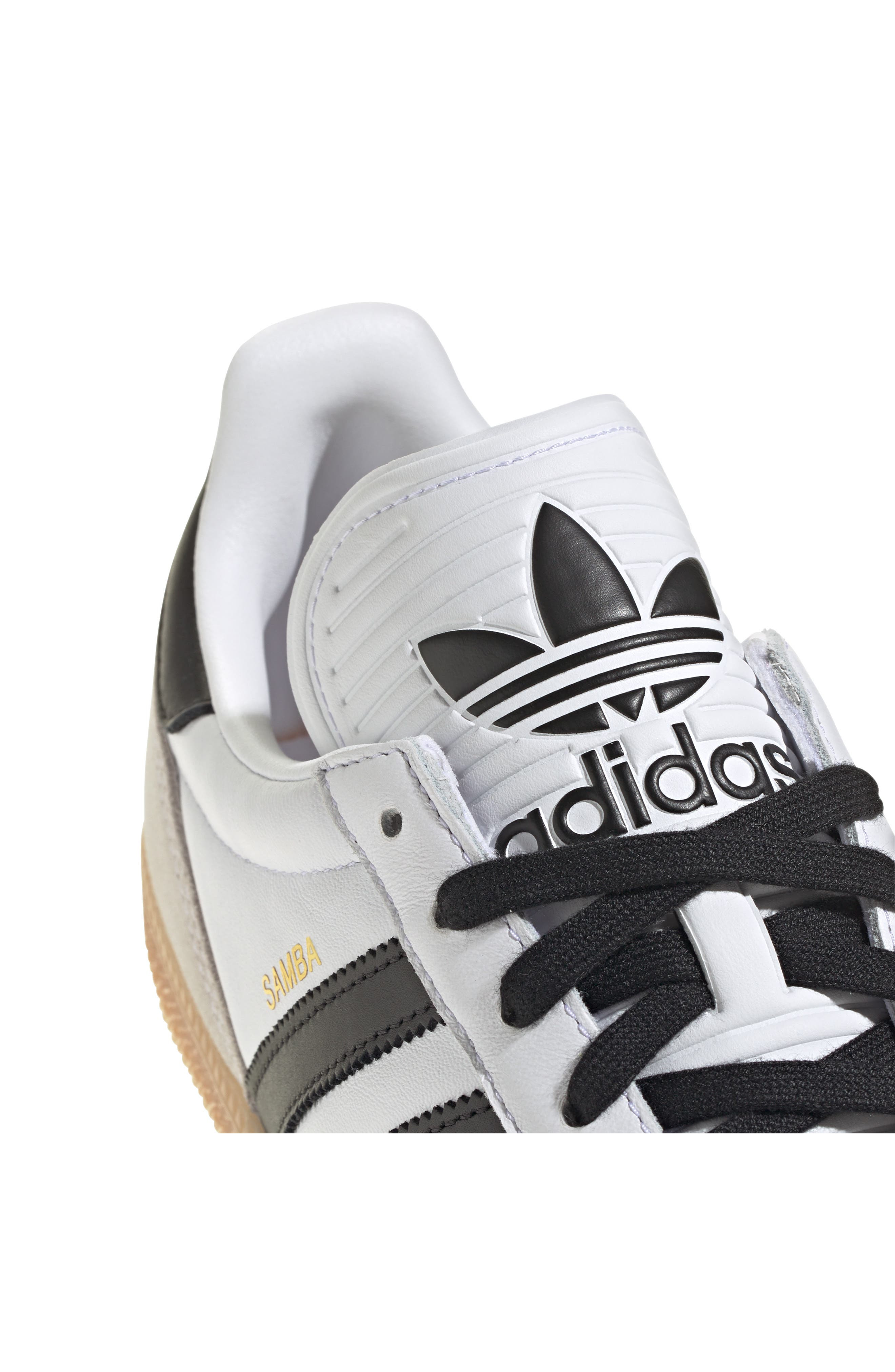 adidas Gender Inclusive Samba 62 Sneaker in White/Black/Gum at Nordstrom - 9