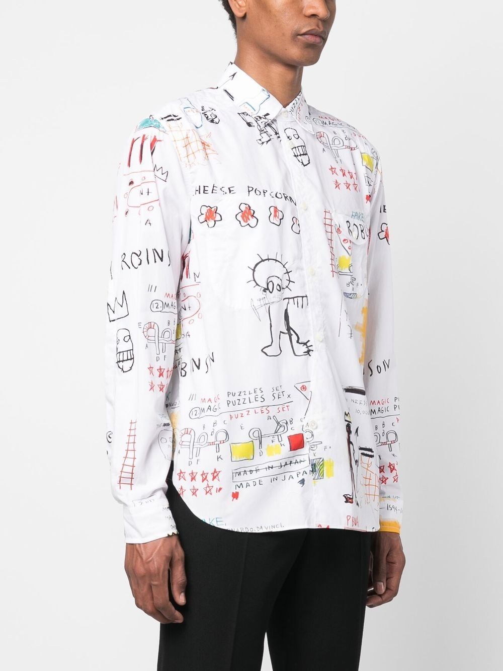 graphic-print long-sleeved shirt - 3