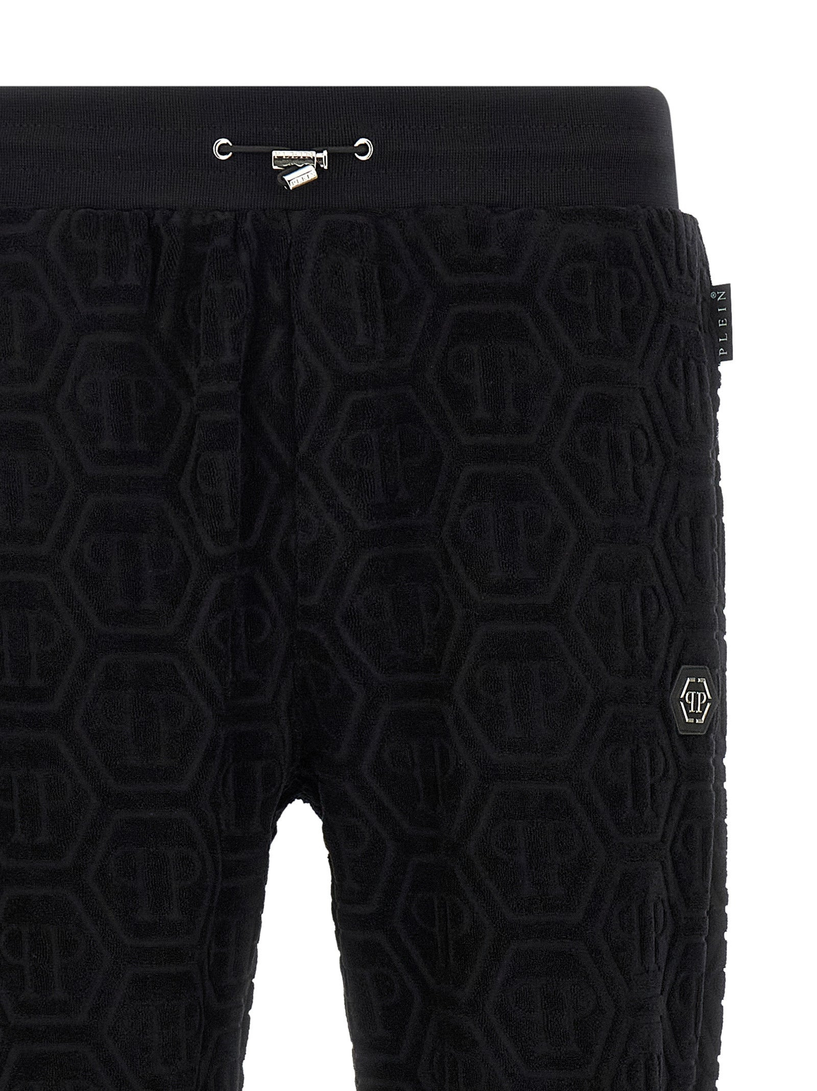 Jacquard Joggers Pants Black - 3