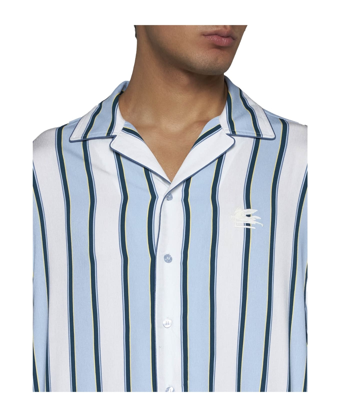 Striped Viscose-blend Shirt - 5