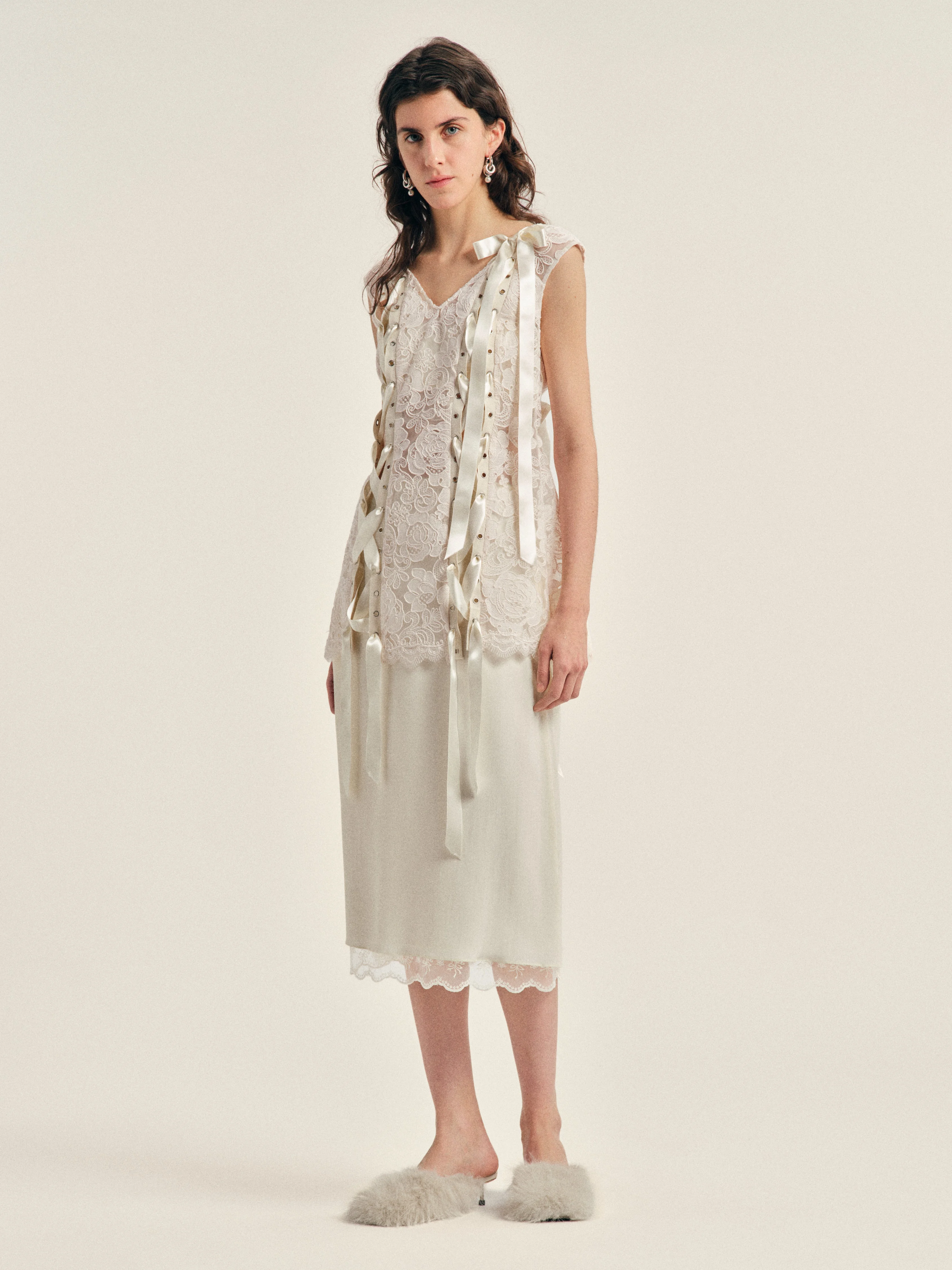 Unraveling Ribbon Portrait Top - 1