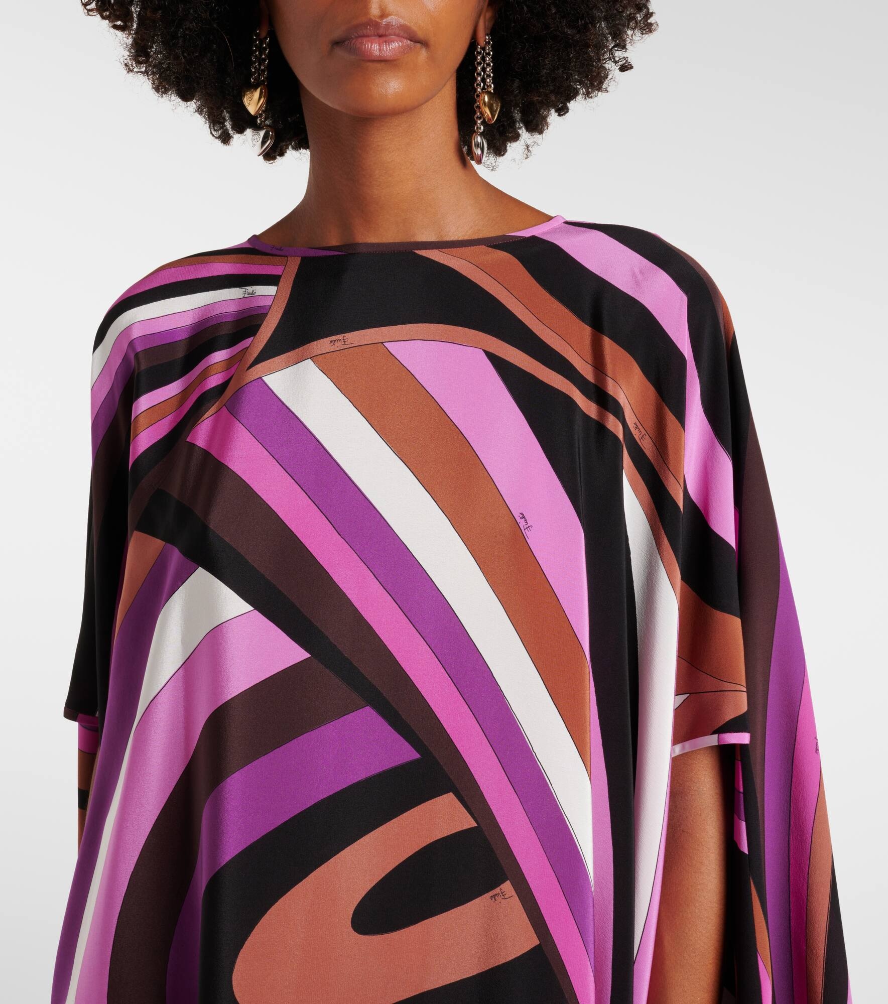 Iride silk kaftan - 4