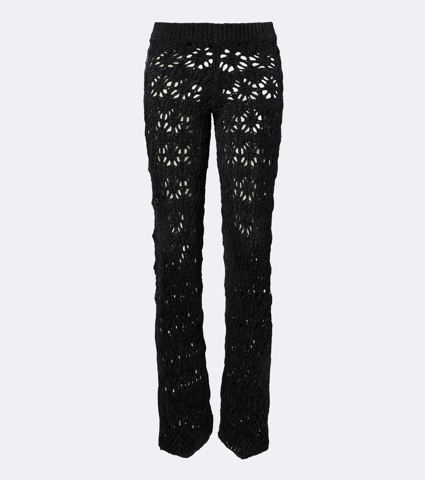 Time To Shine open-knit wide-leg pants - 1