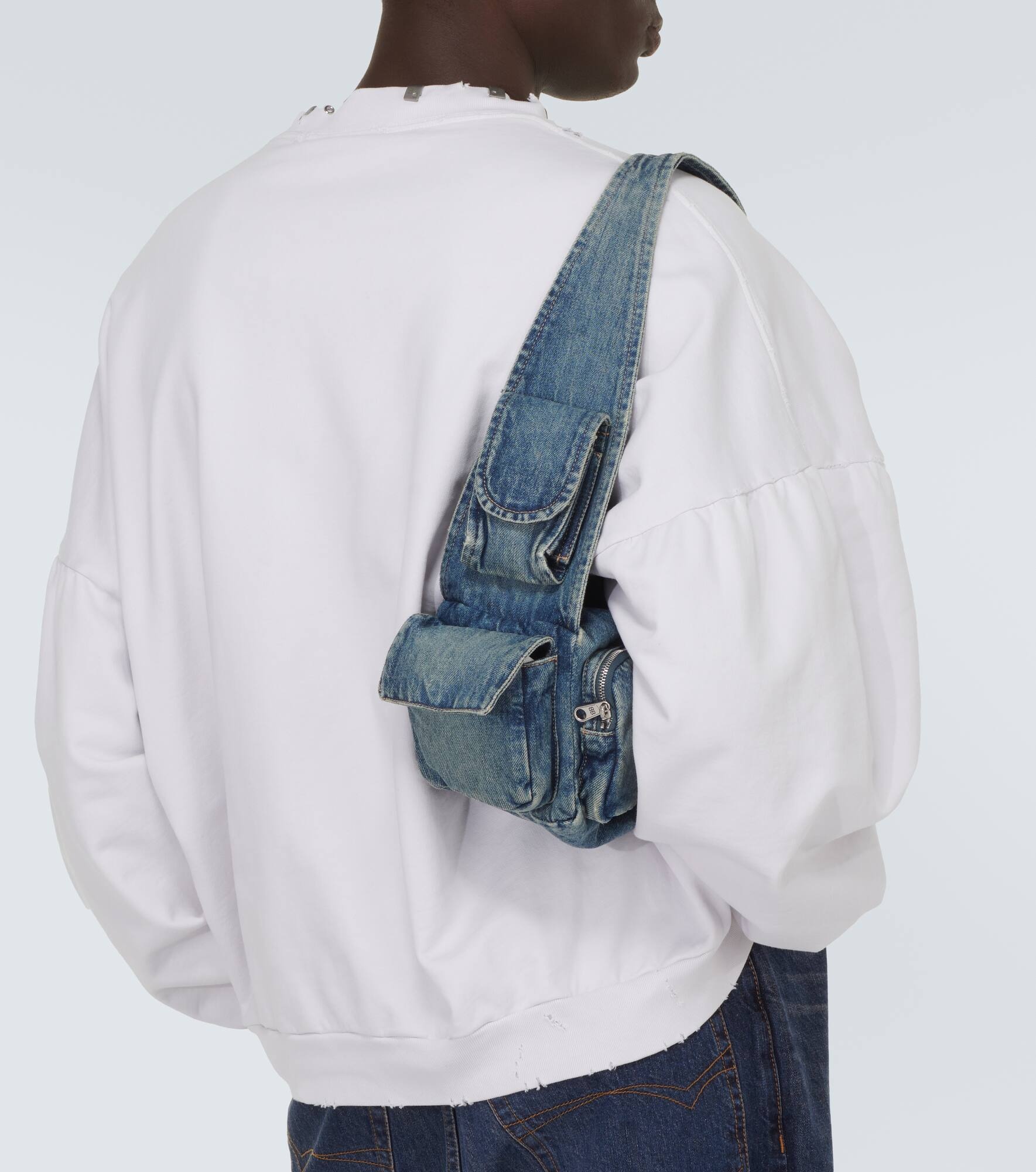 Superbusy Sling Small denim shoulder bag - 3