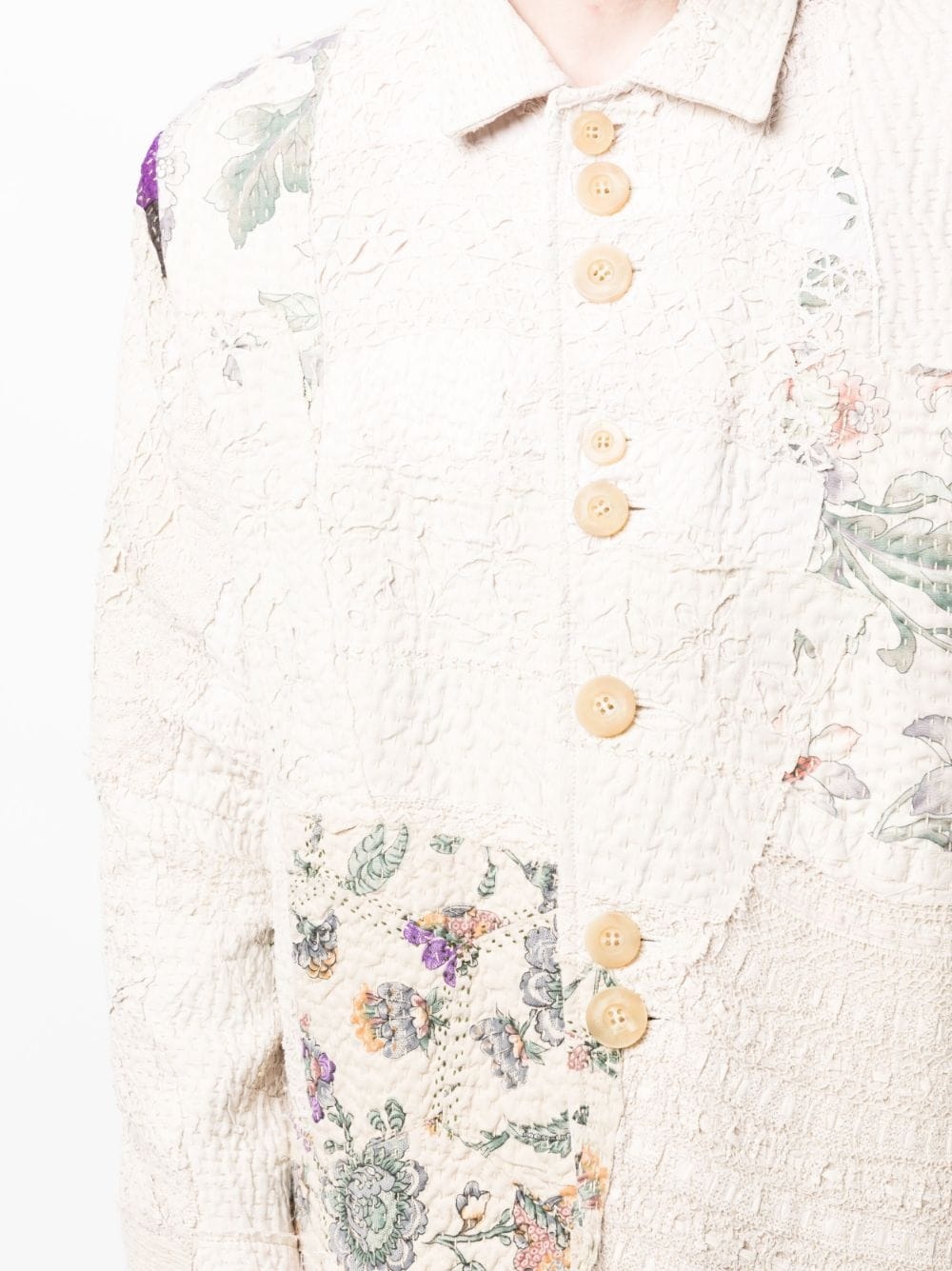 EMBROIDERED-PATCHWORK COTTON SHIRT JACKET - 4