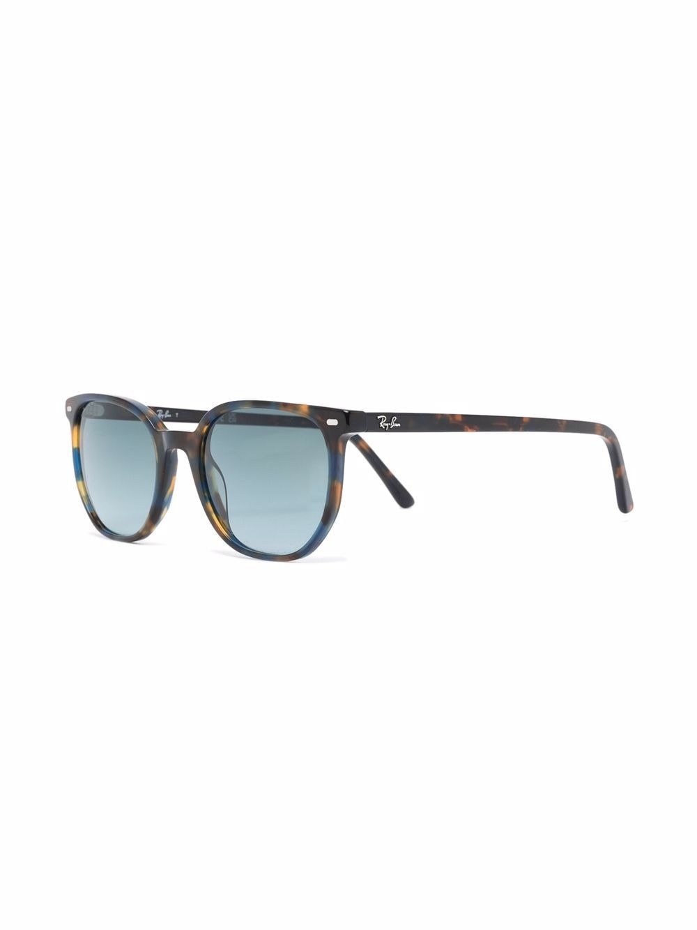 marbled round-frame sunglasses - 2