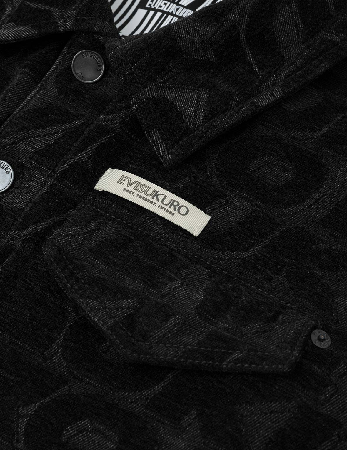 Allover EVISUKURO Jacquard Regular Fit Work Jacket - 7