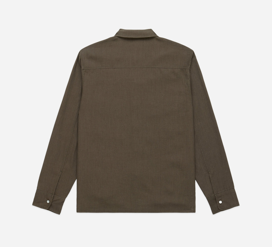 Western Overshirt - Earth Wool/Lyocell - 2