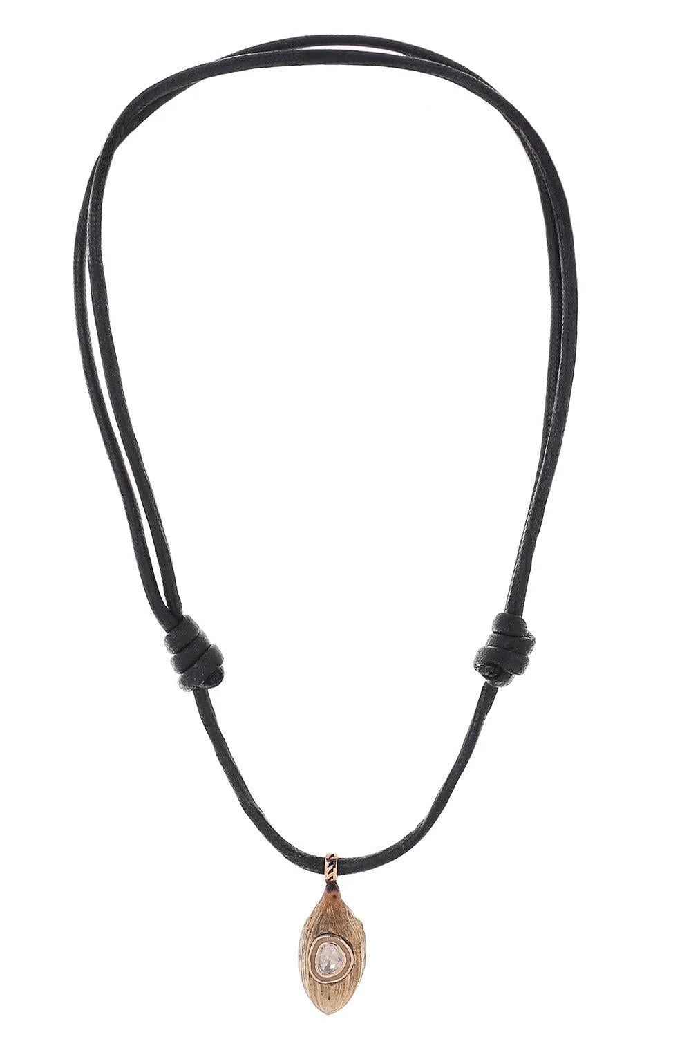 Diamond Large Classic Coquito Polki Shell Necklace - 1
