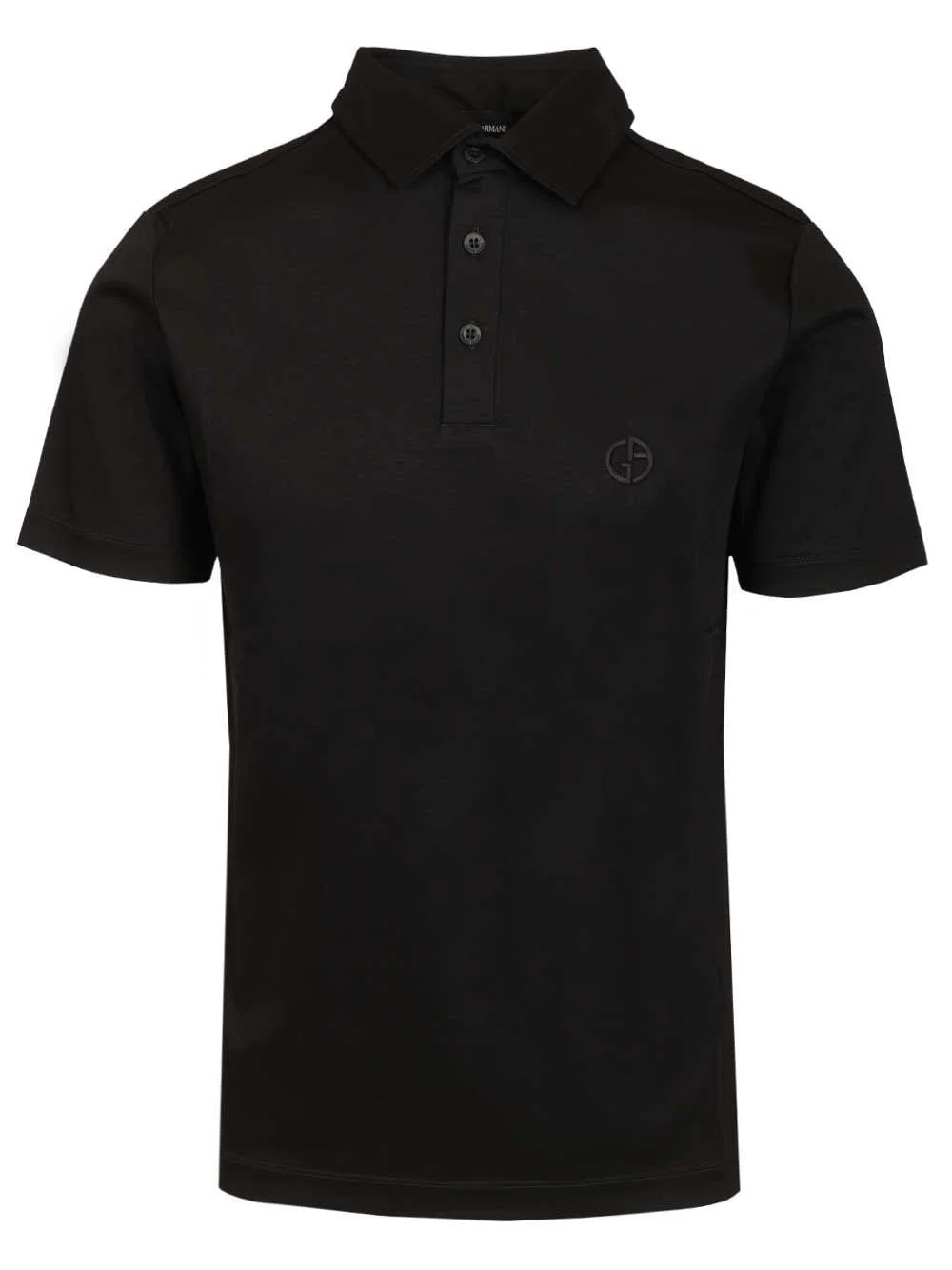 Giorgio Armani Men Cotton Interlock Polo Shirt - 1