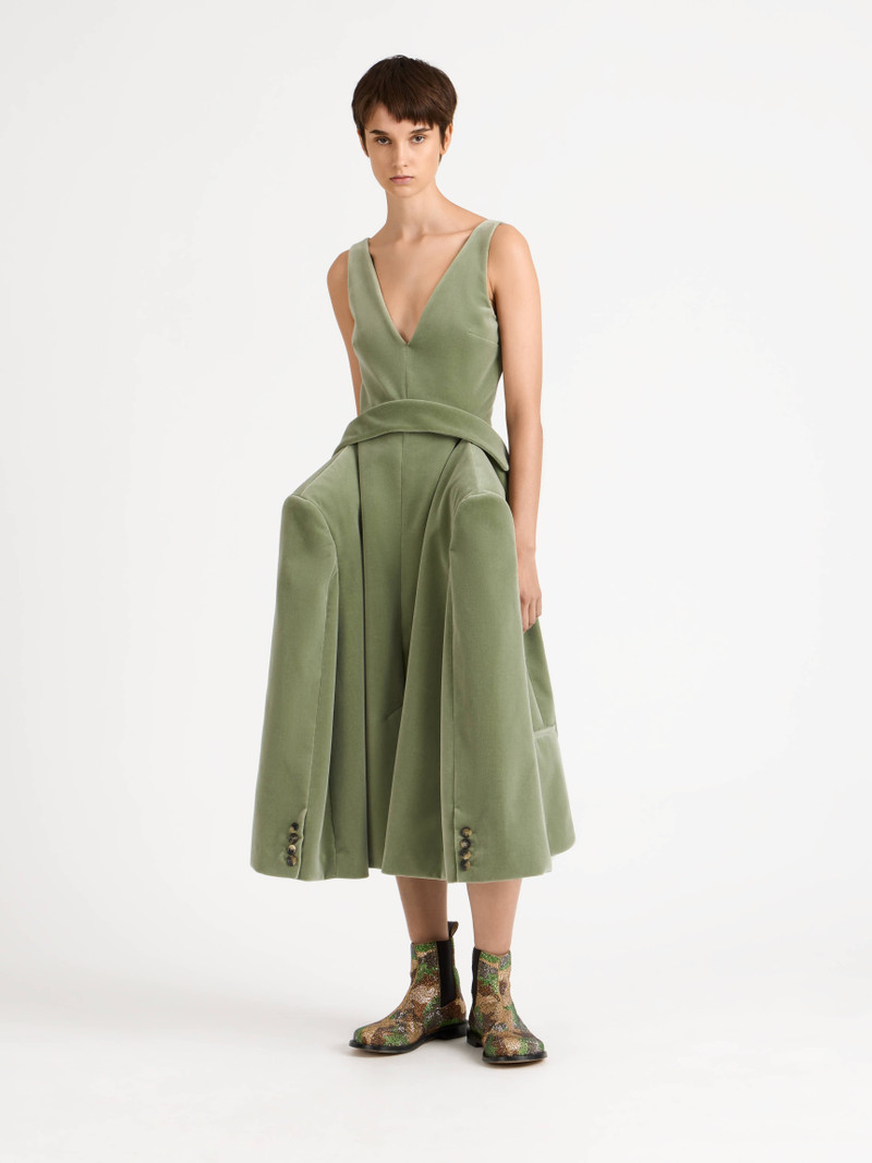 WOMENS STRUCTURED DRESS IN ARTICHOKE 10