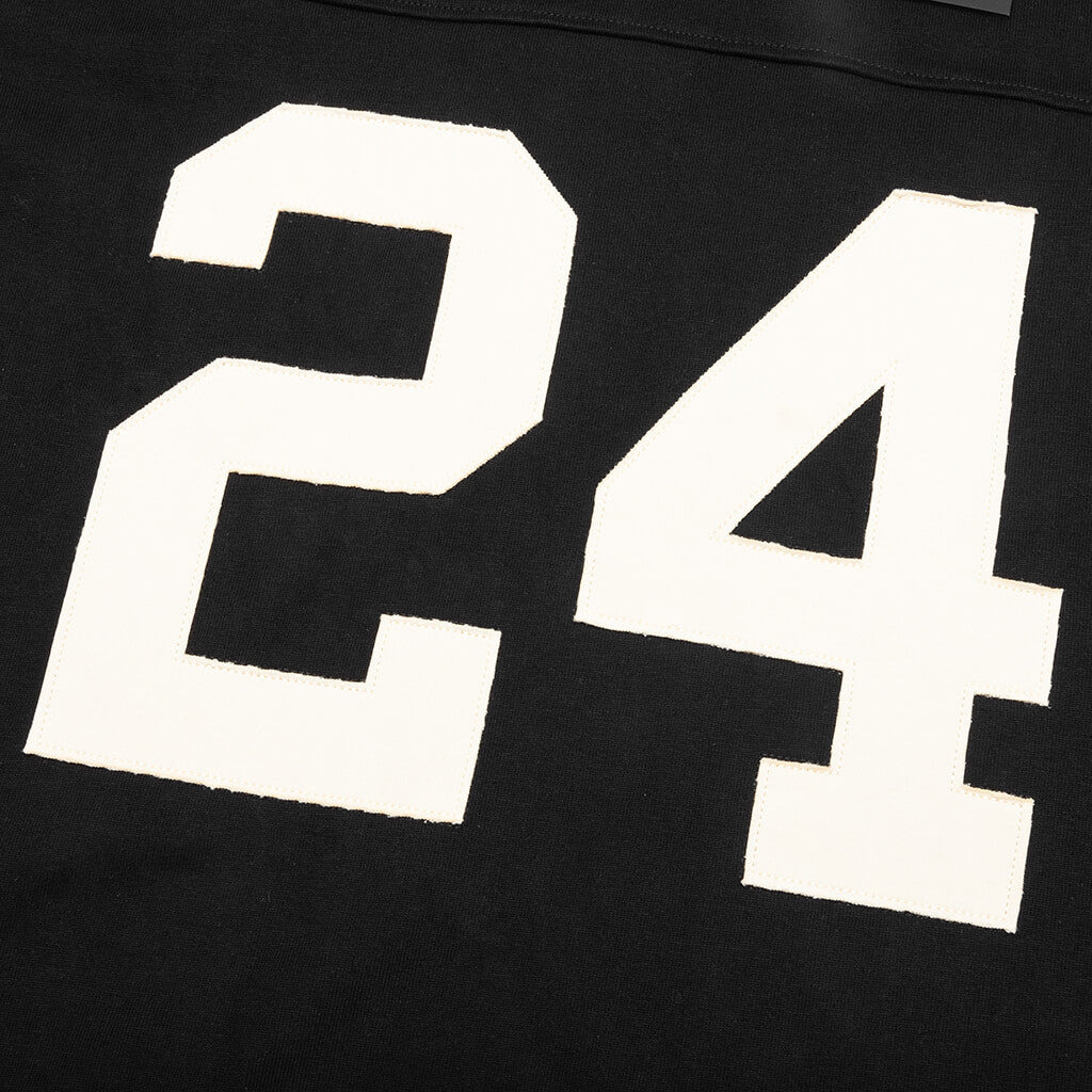 HEAVY COTTON 24 FOOTBALL JERSEY - BLACK - 3