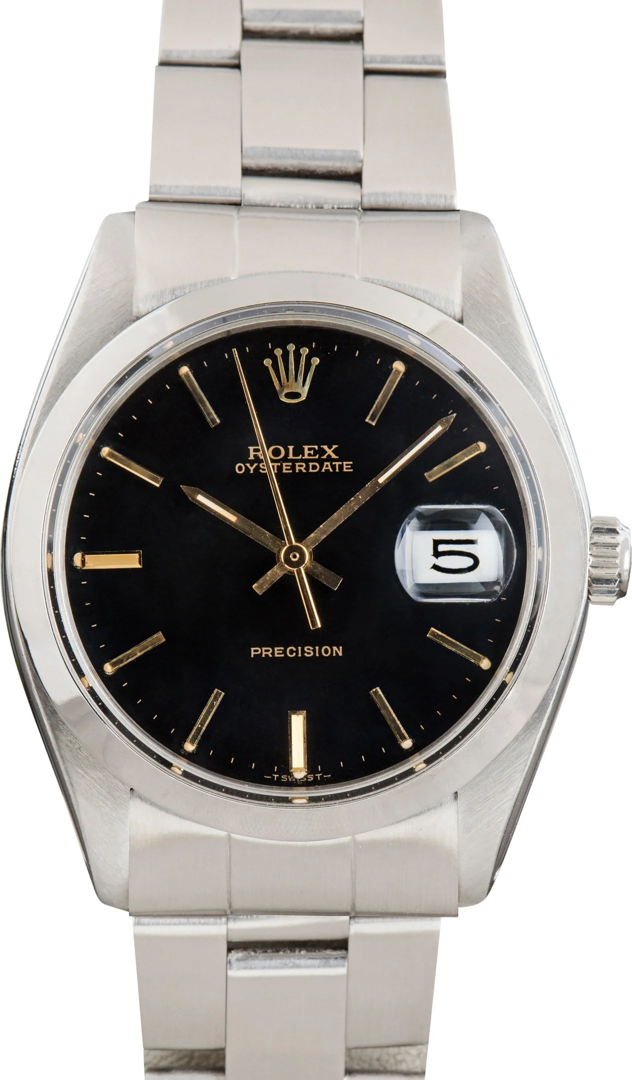 Preowned Rolex OysterDate Ref 6694 Black Dial - 1