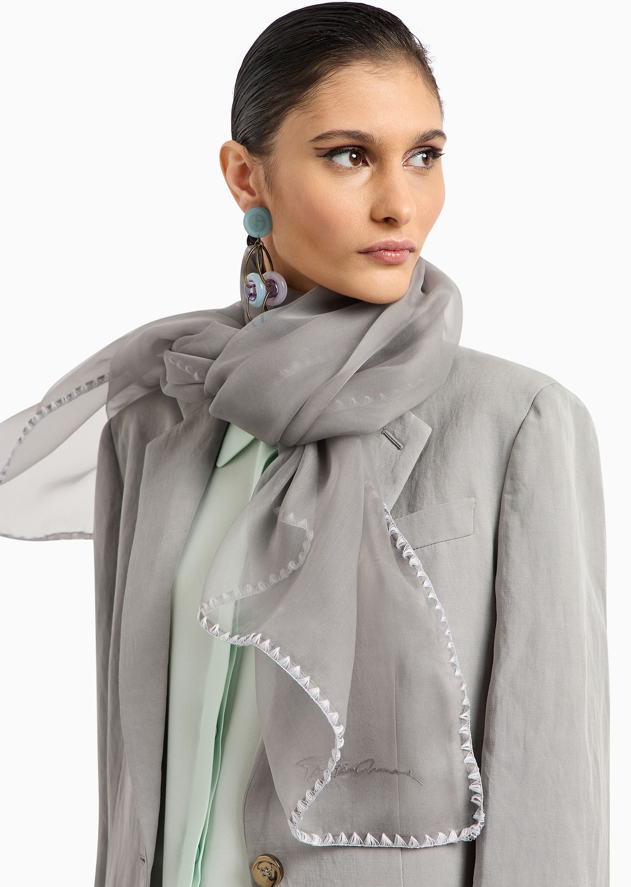 Silk organza stole - 3
