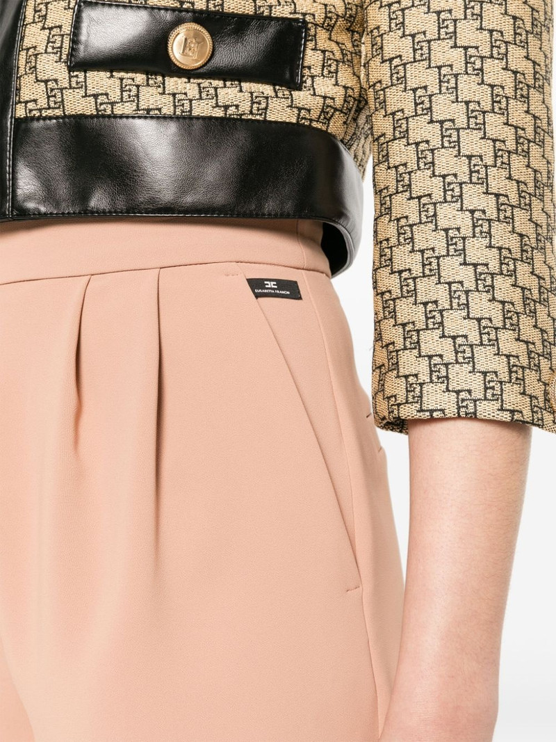 logo-patch crepe shorts 5