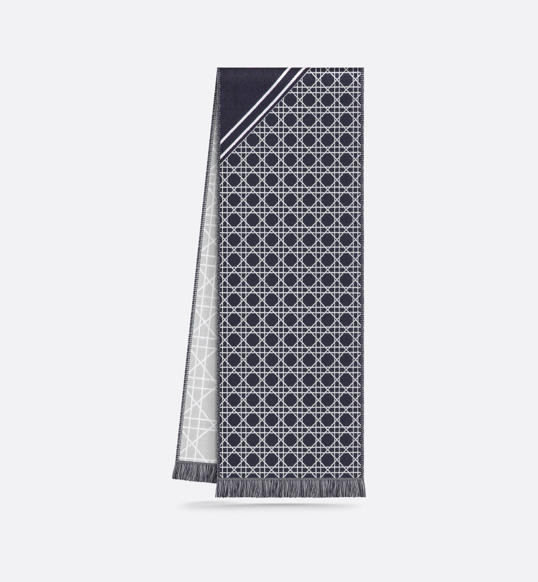 Dior Striped Cannage Scarf | REVERSIBLE