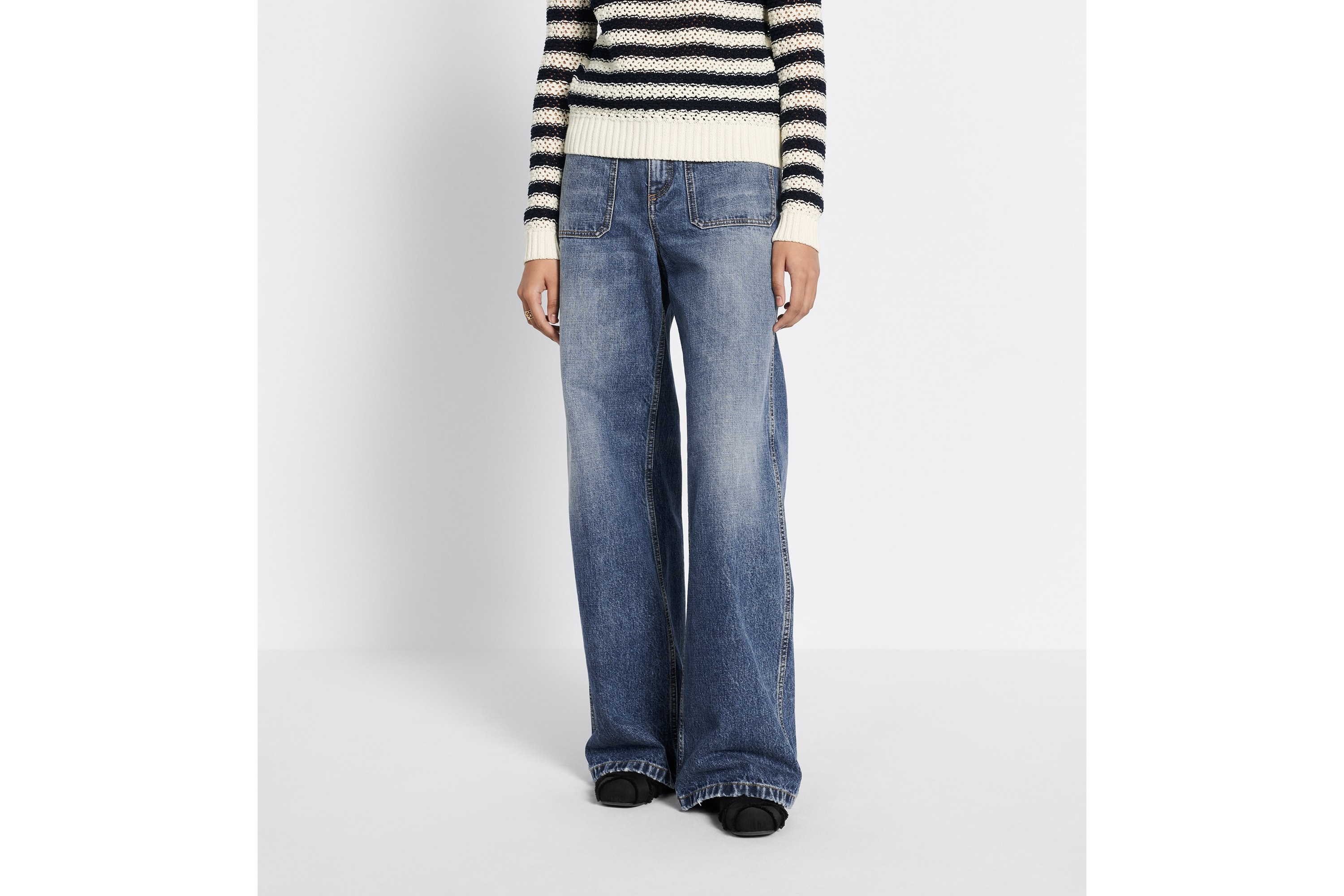 Dior | 8 Flared Jeans, D04 【関税込】 Dior 8 Flared Jeans, D04 Deep Blue Cotton Denim | DIOR