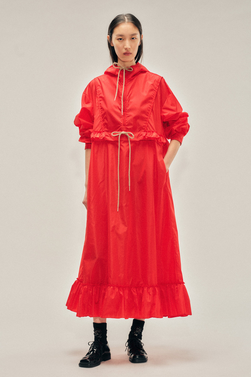 Exaggerated Ruffle Frill Cagoule 1