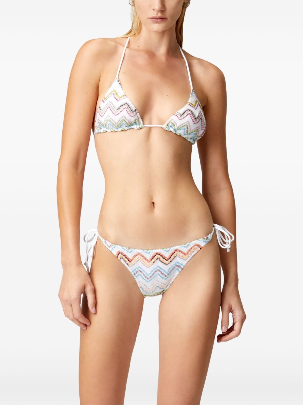 zigzag-knit bikini set - 3