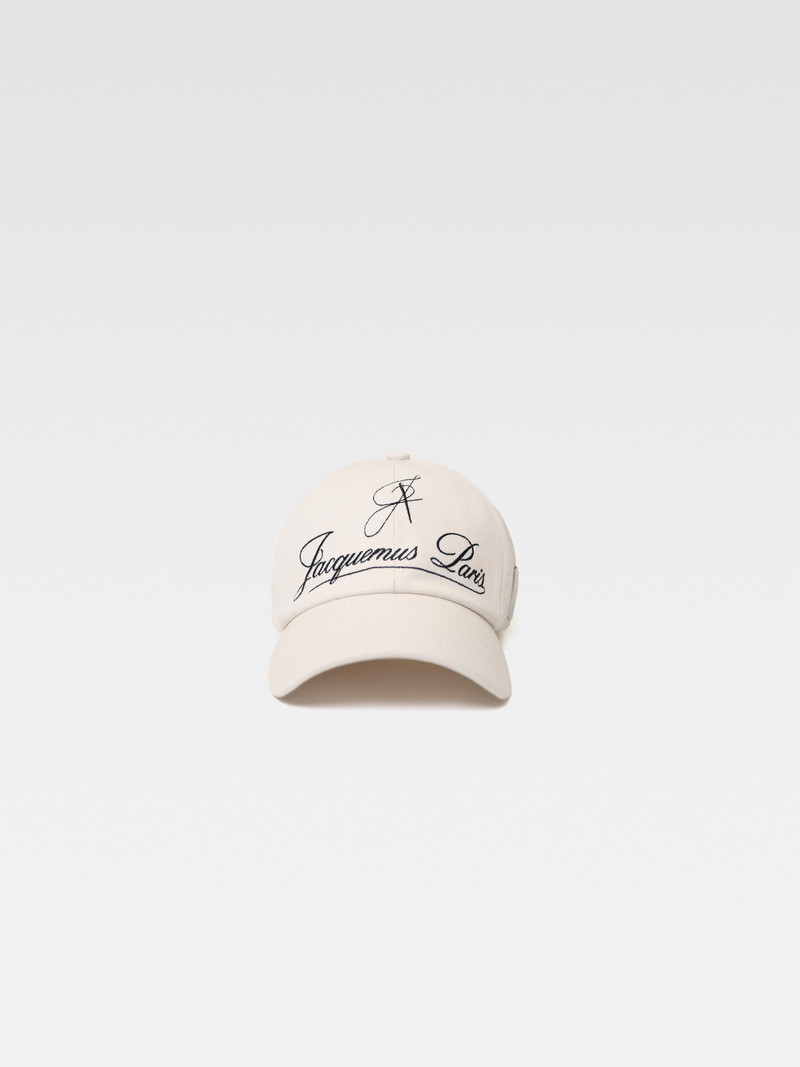 JACQUEMUS The Montaigne baseball cap outlook