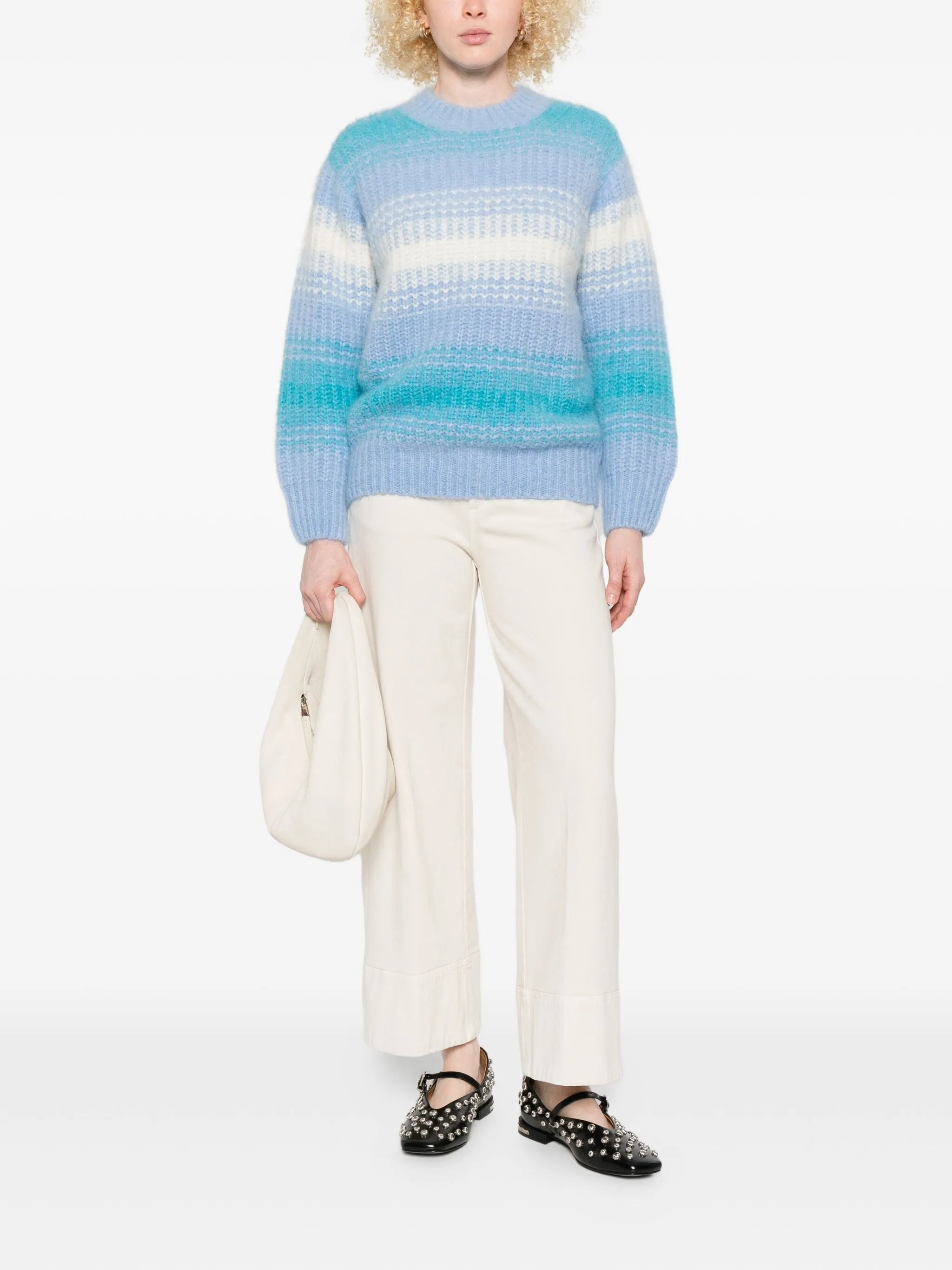Kenzo Striped Crew-neck Sweater - 4