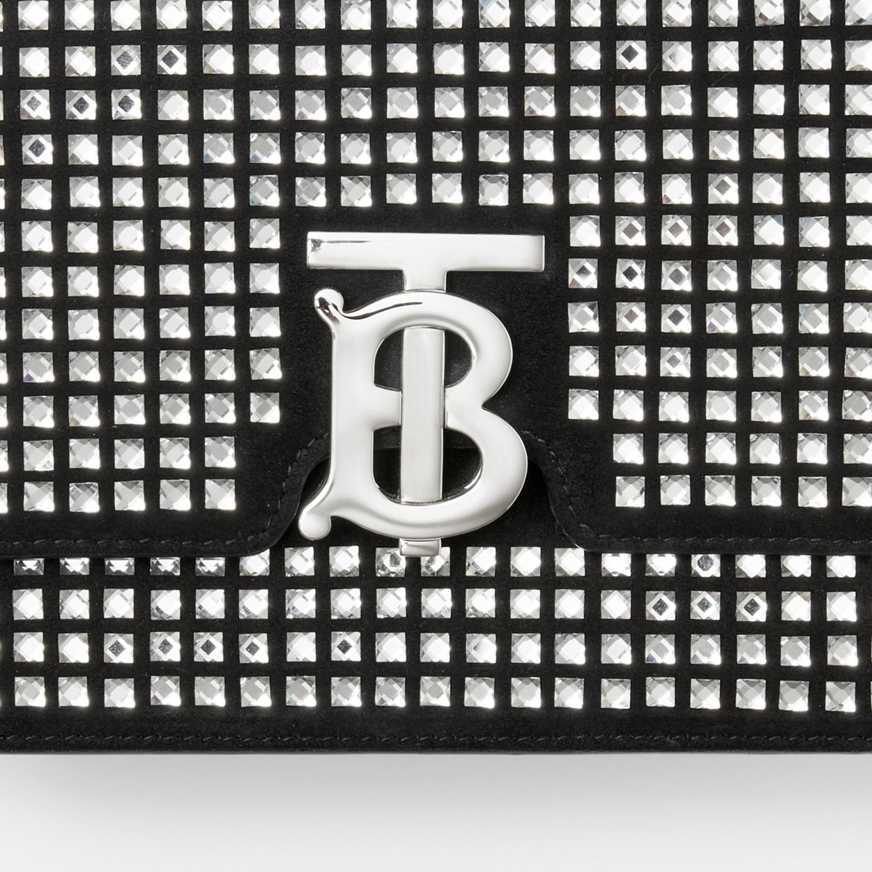 Crystal-embellished Leather Small TB Bag - 2