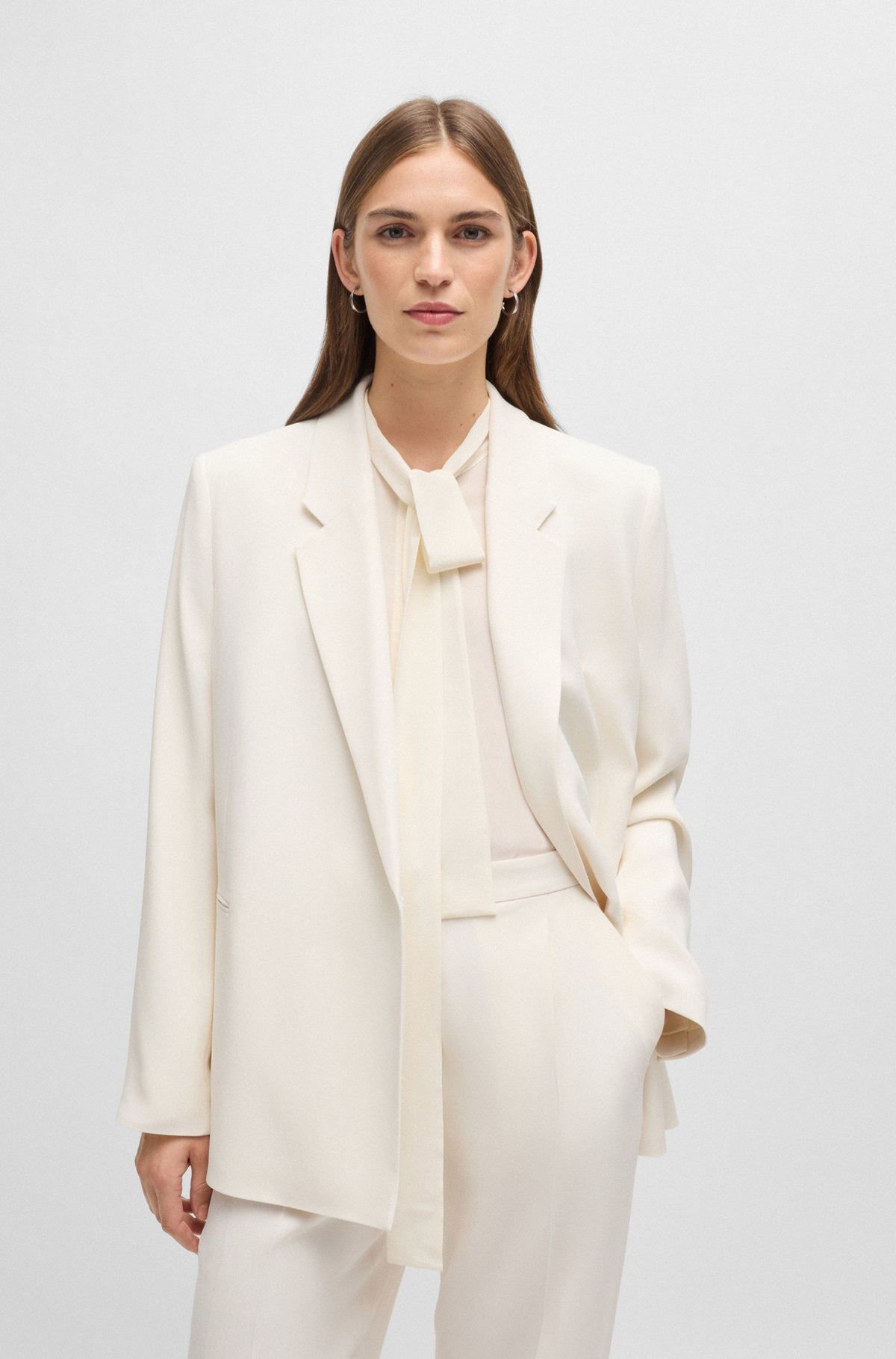 RELAXED-FIT JACKET WITH FEATURE BUTTON - 2