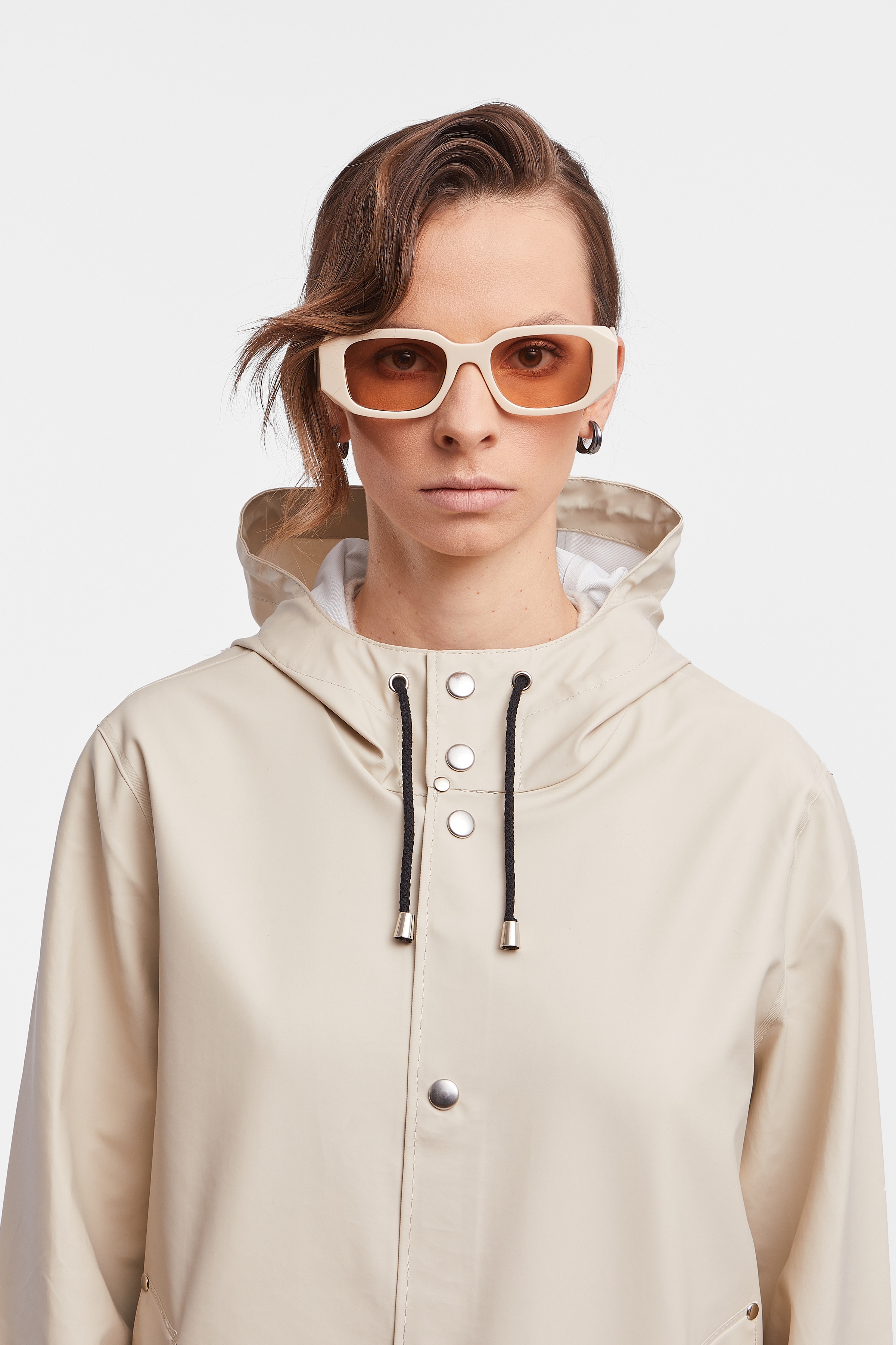 Stockholm Lightweight Women Raincoat Oyster - 7