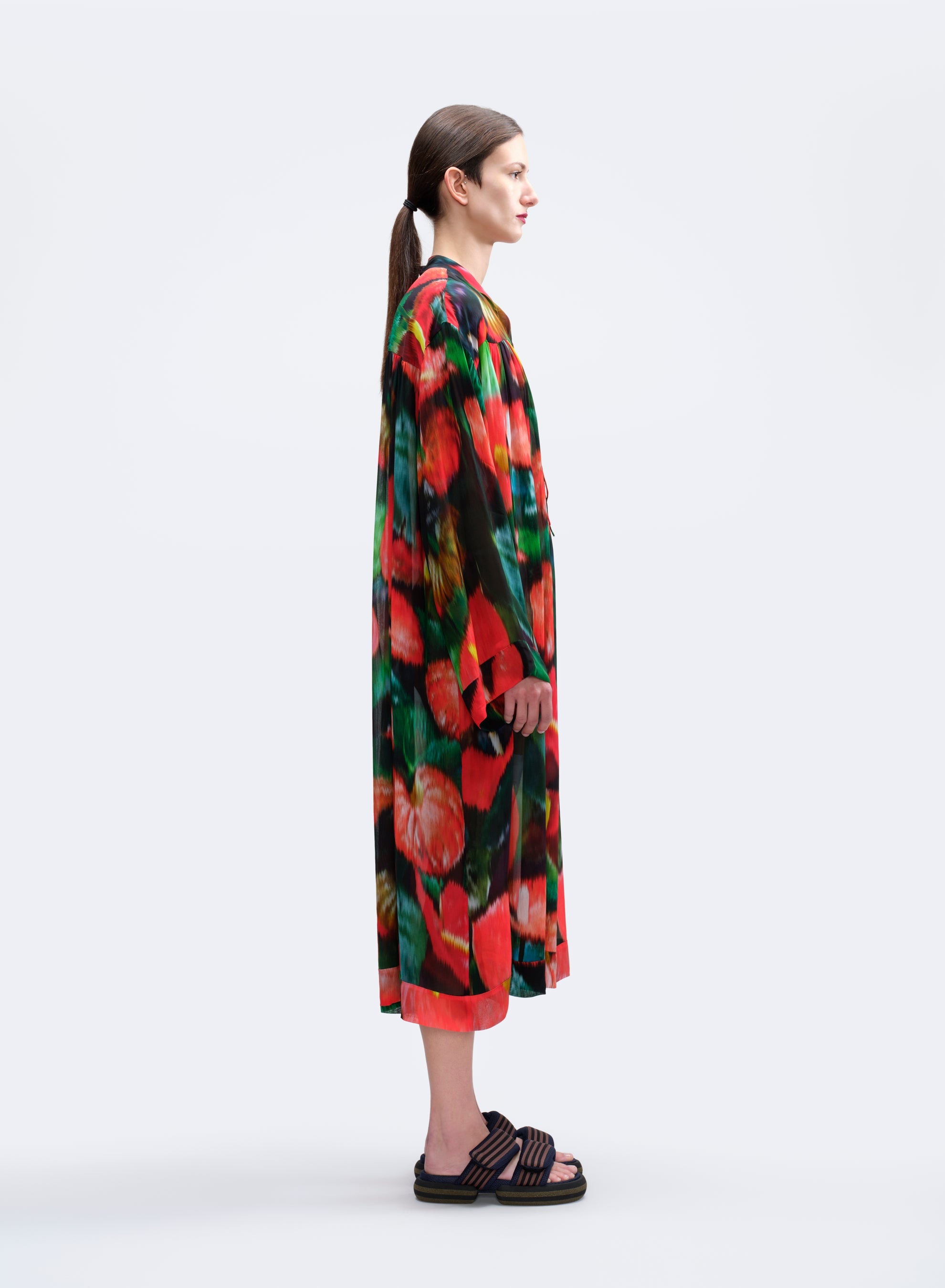 PRINTED LOOSE DRESS - 5