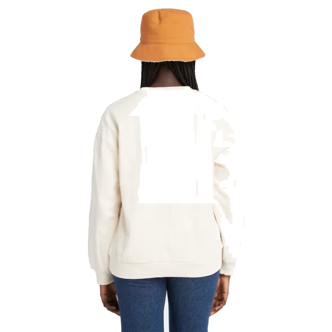 (WMNS) Timberland Logo Crewneck Sweatshirt 'White' A6HV5-V04 - 3
