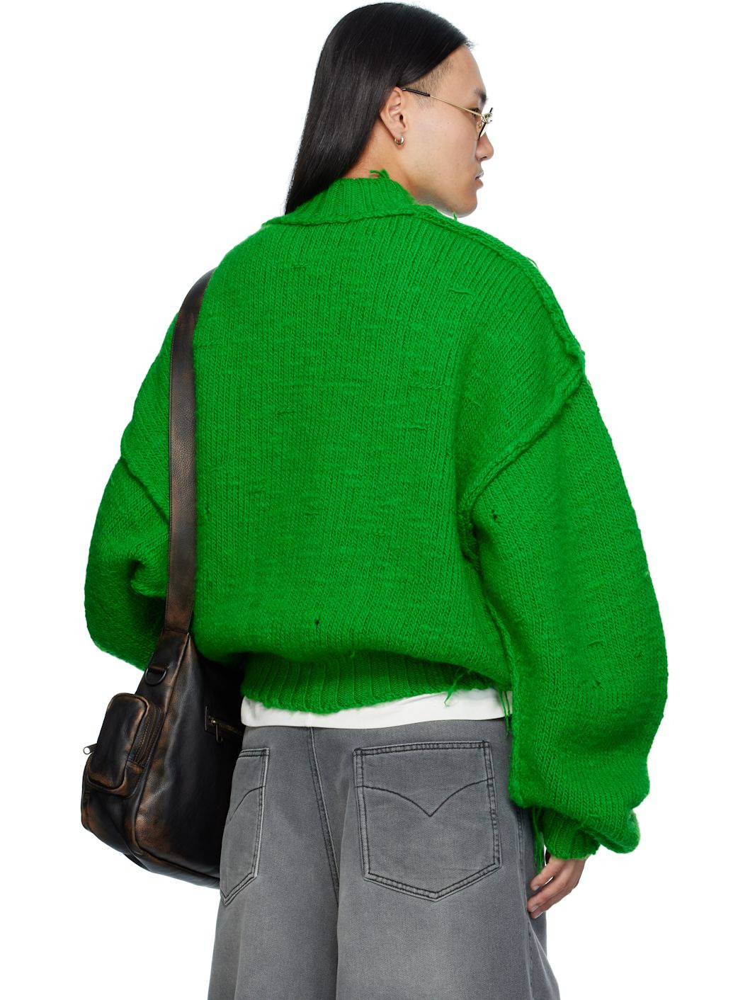 Green Kingpin Knit Sweater - 3