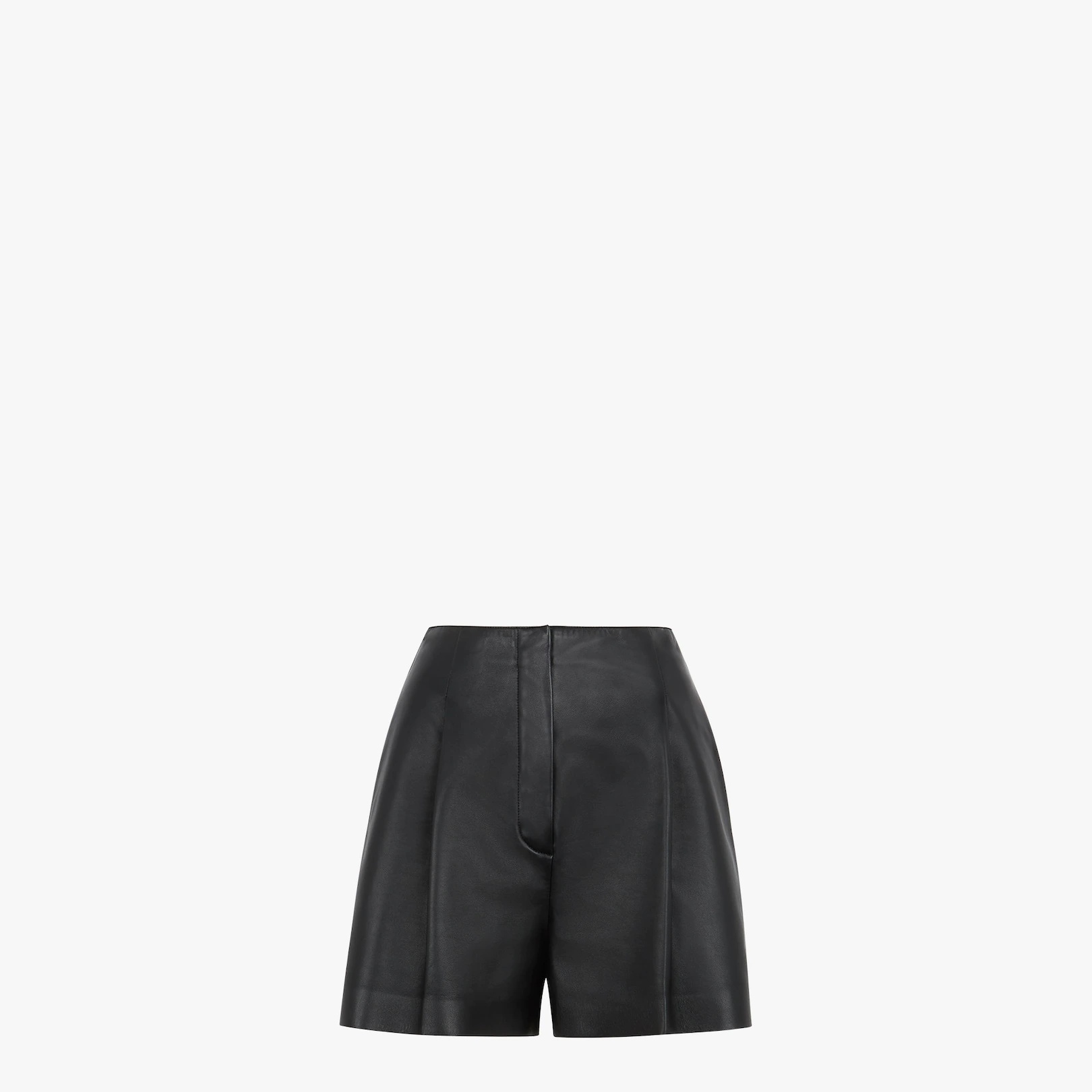 Black nappa leather short - 1