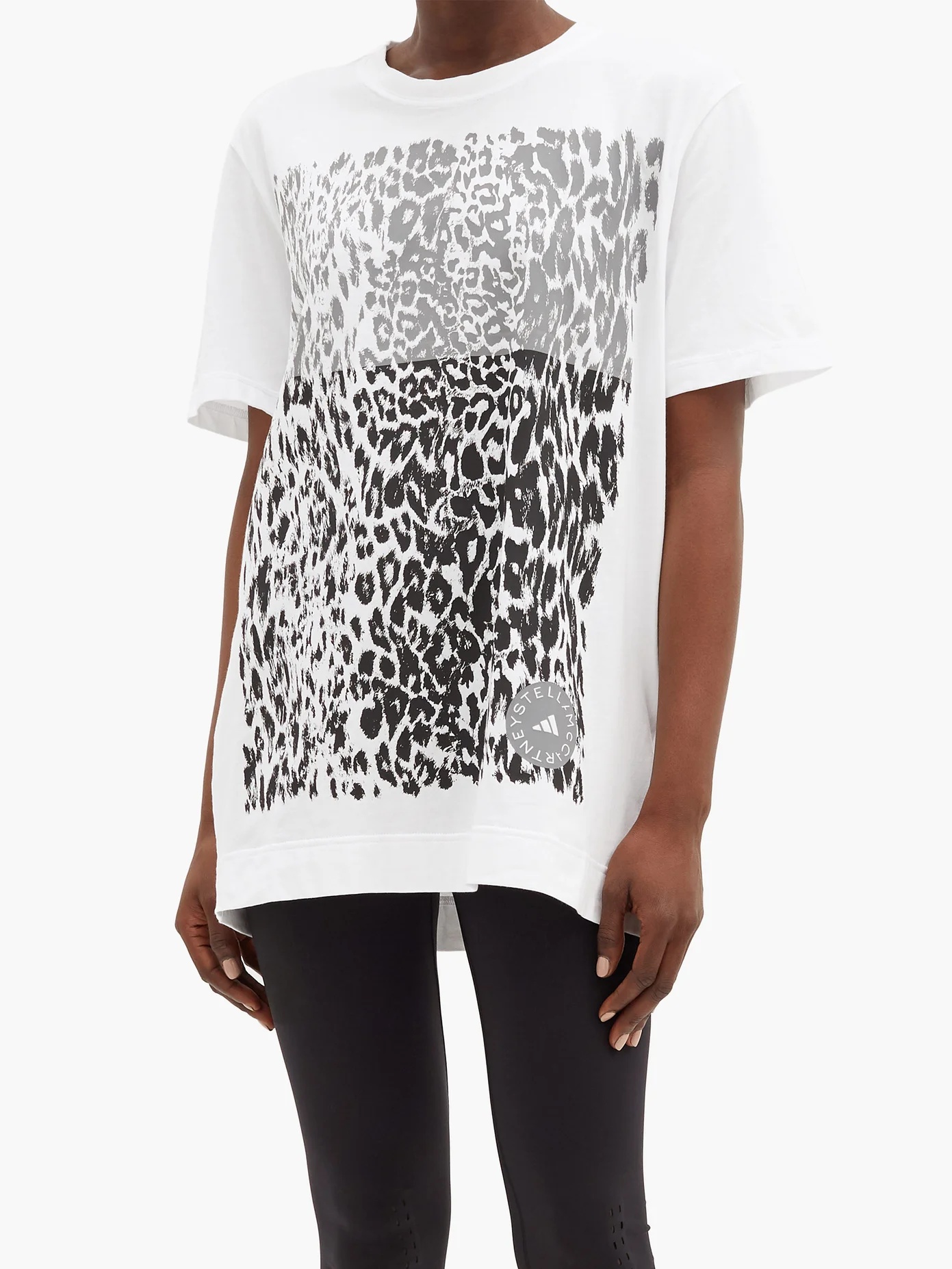 Leopard-print organic-cotton jersey T-shirt - 6