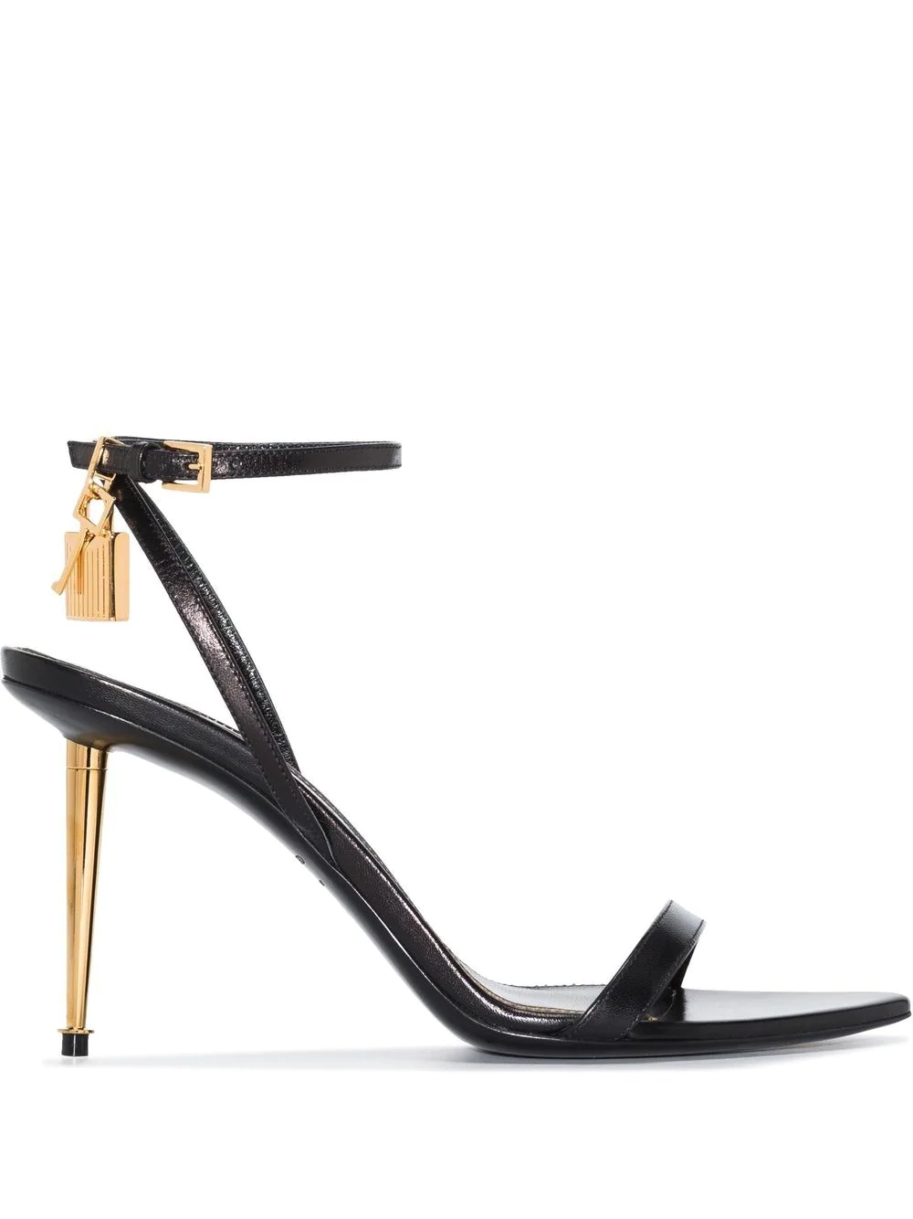 Padlock 85mm stiletto-heel sandals - 1