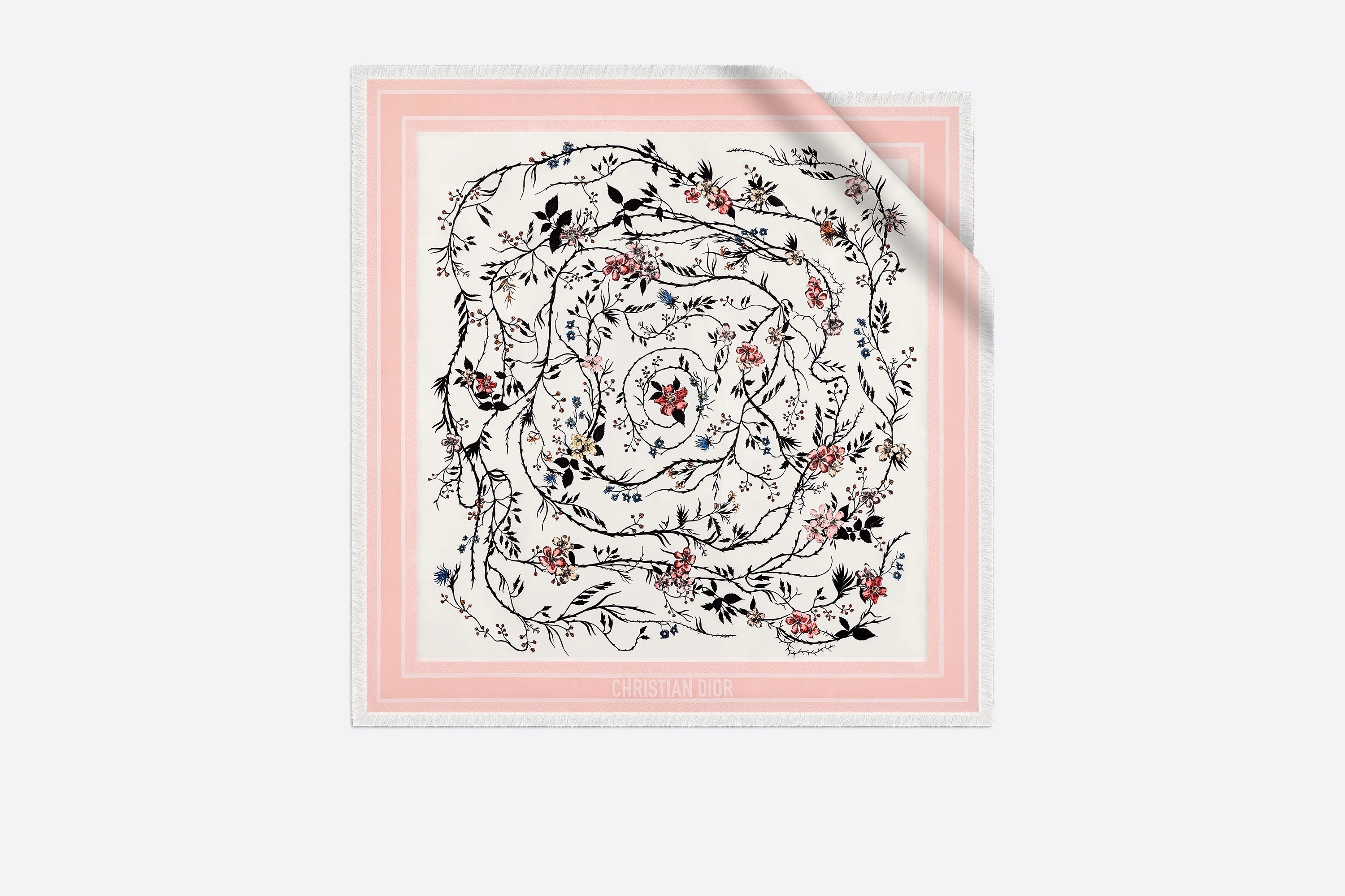 Dior Rosa Mutabilis Square Scarf - 1