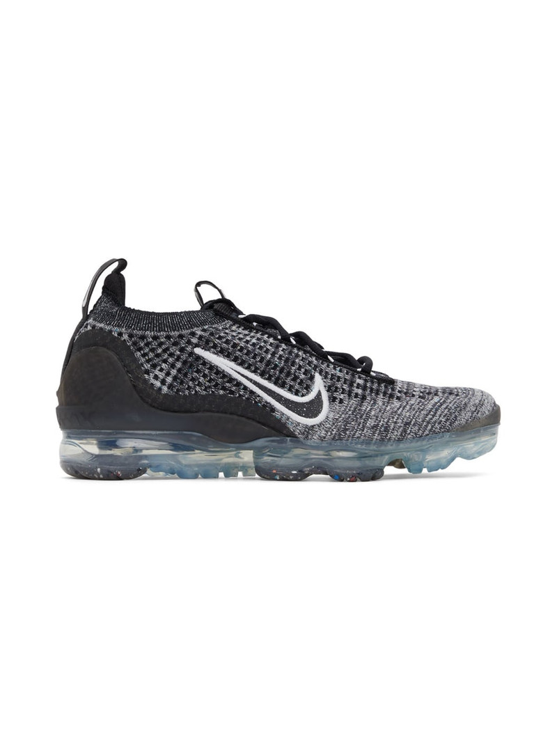 Black & White VaporMax Flyknit 2021 Sneakers - 1