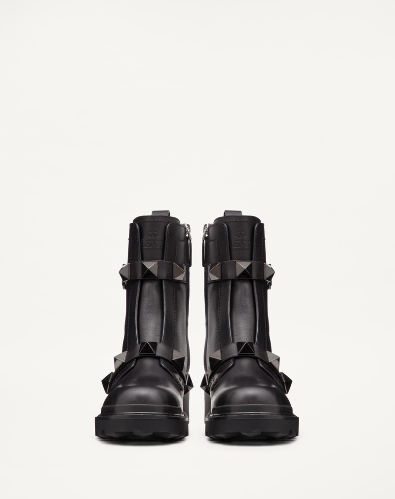 ROMAN STUD CALFSKIN COMBAT BOOT WITH TONAL STUDS 40MM 4