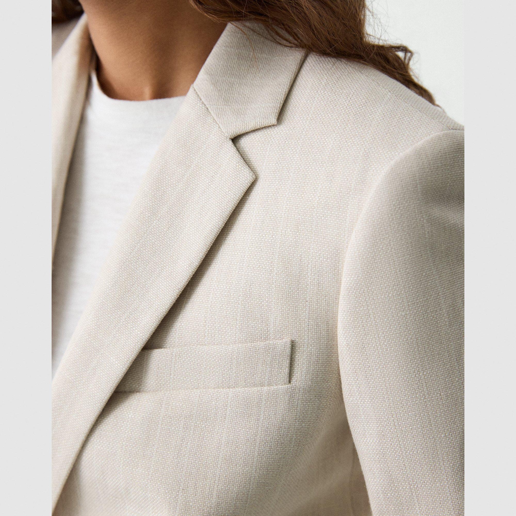 Slim Blazer in Striped Canvas - 5