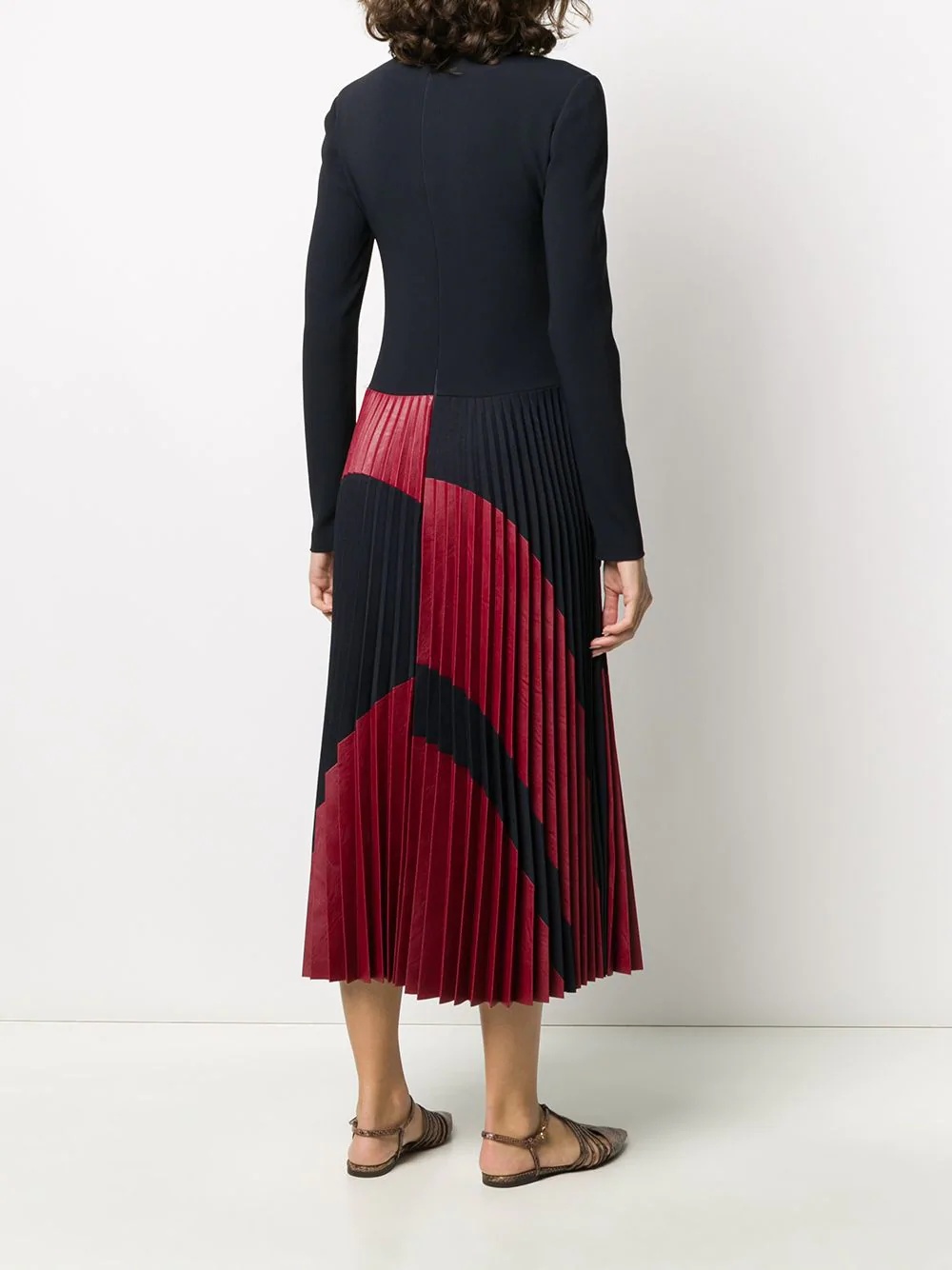 pleated midi dress - 4