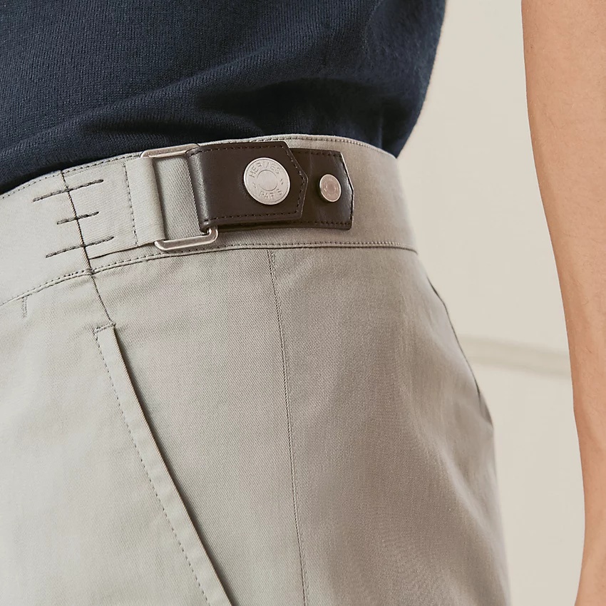 Saint Germain shorts with leather tab - 4